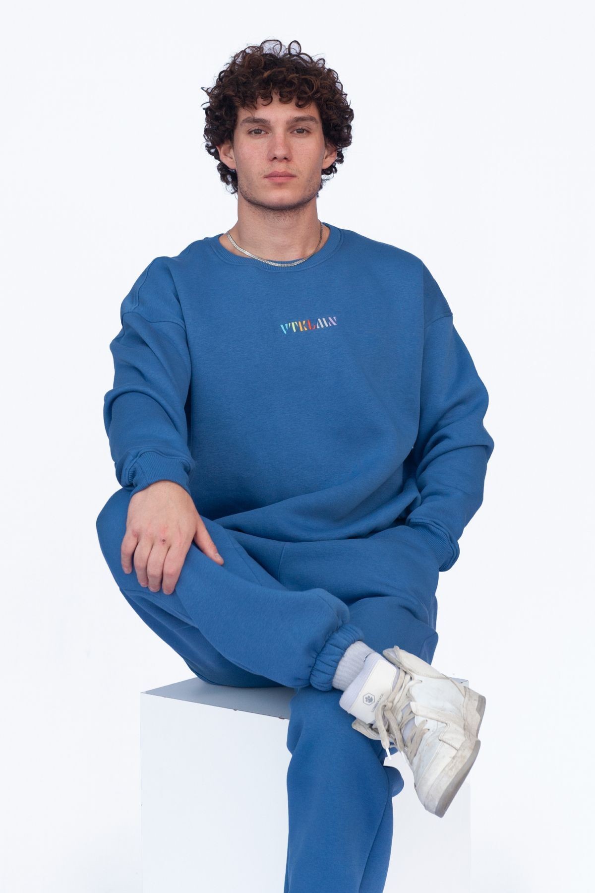 Unisex Oversize Sweatshirt - Lacivert