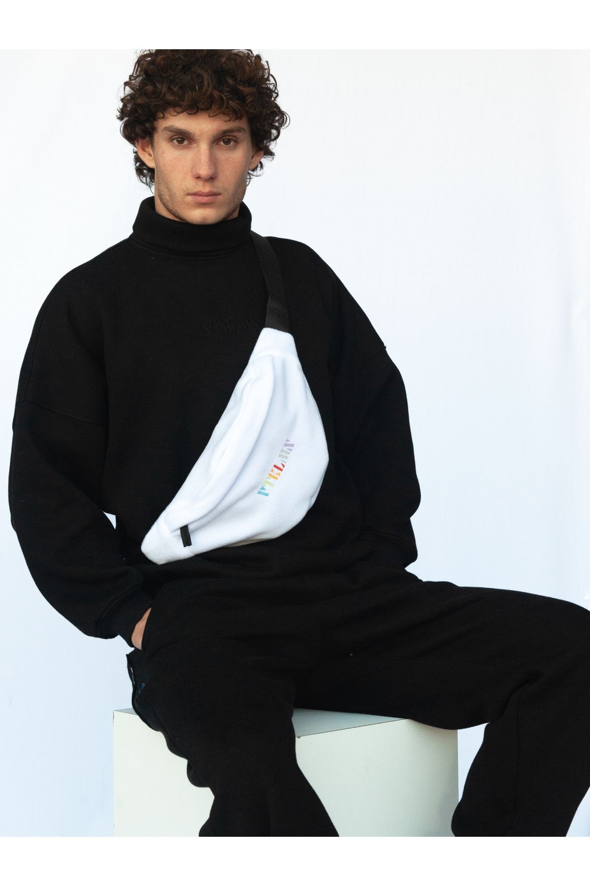 Unisex Polar Omuz Ve Bel Çantası - White