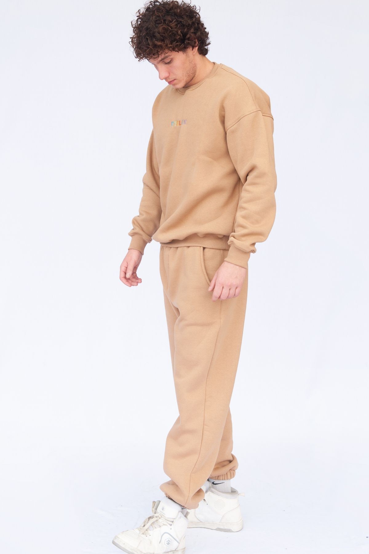 Unisex Oversize Sweatshirt - Krem