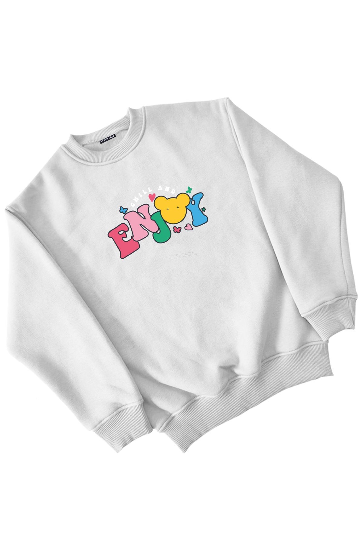 Enjoy Baskılı Kız Erkek Çocuk Sweatshirt