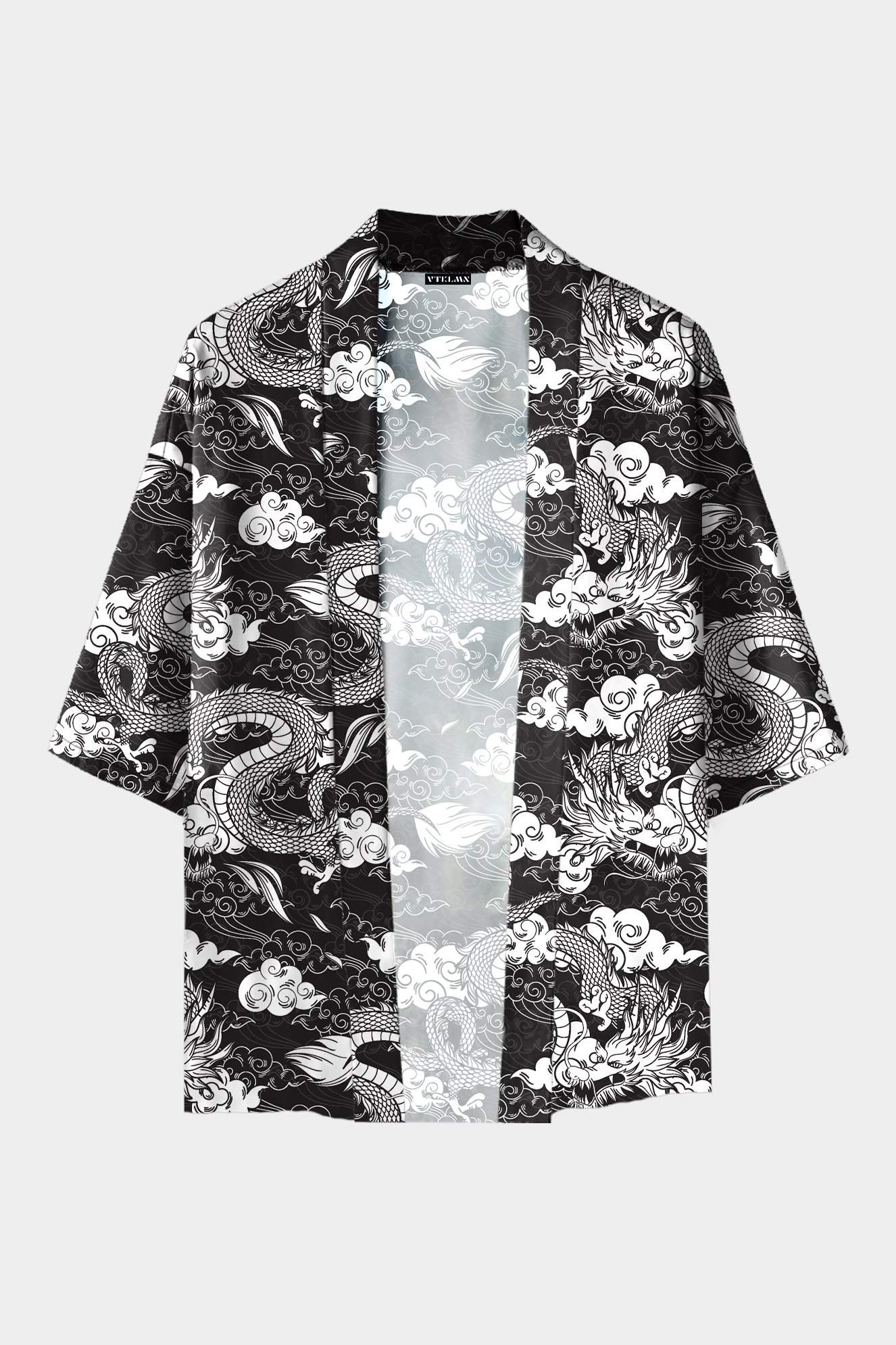 Kadın Erkek Desenli %100 Pamuk Viskon Kimono
