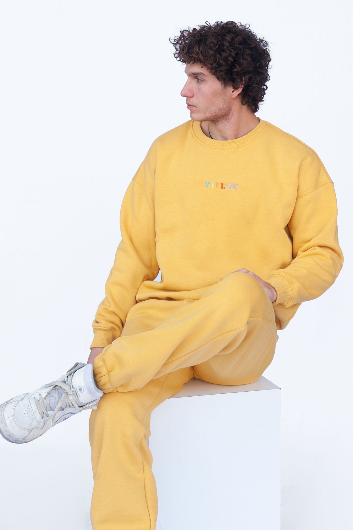 Unisex Oversize Sweatshirt - Sarı