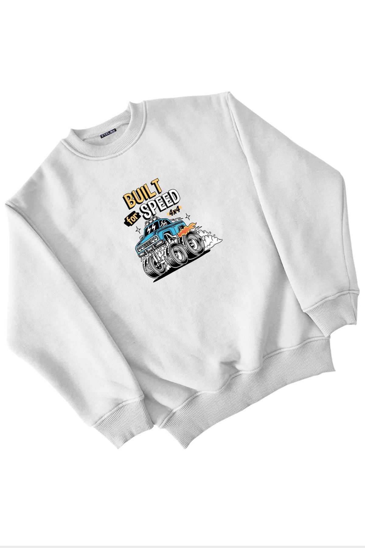 Built For Speed Baskılı Kız Erkek Çocuk Sweatshirt