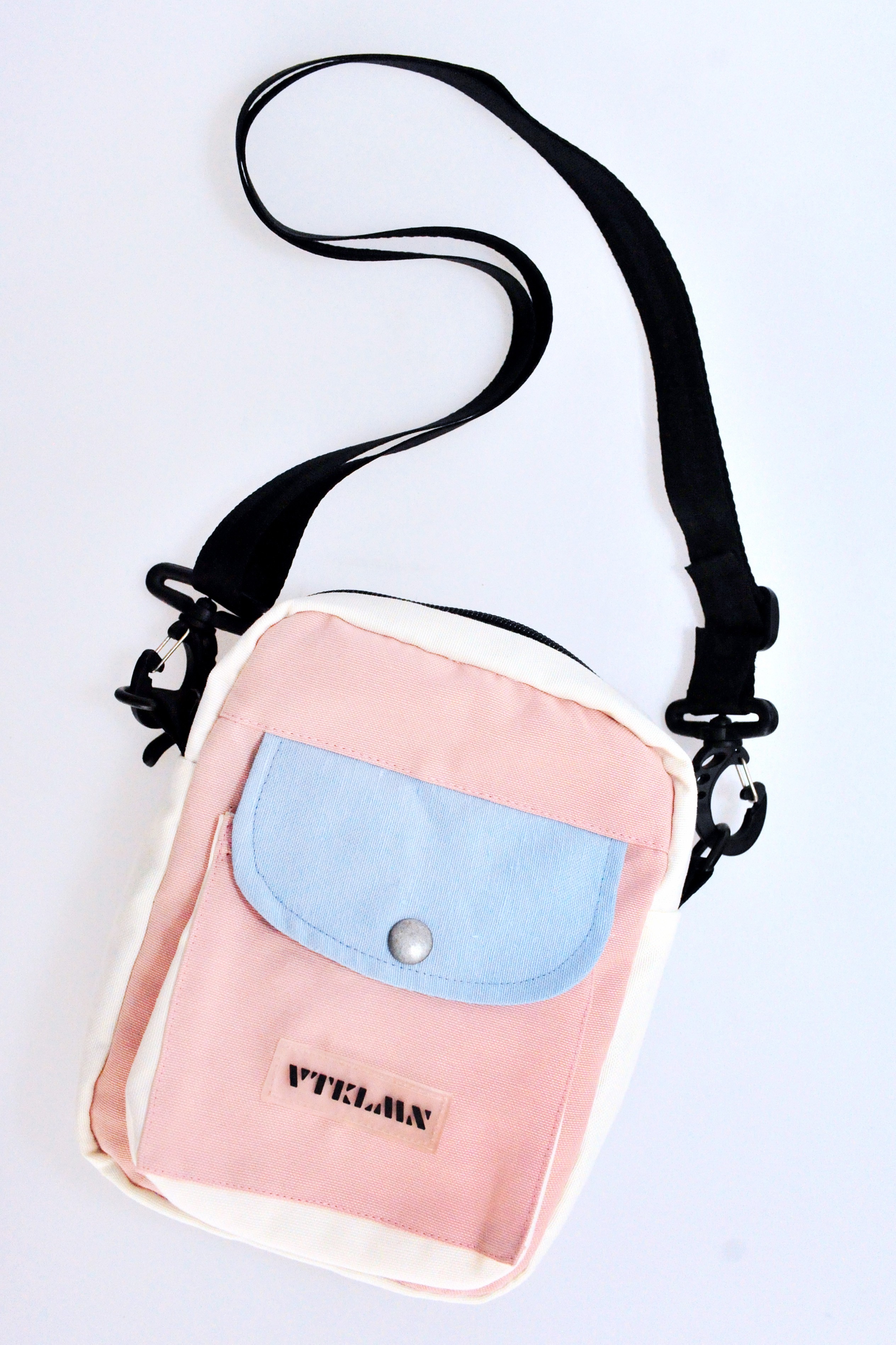 Shoulder bag - Pink Blue White