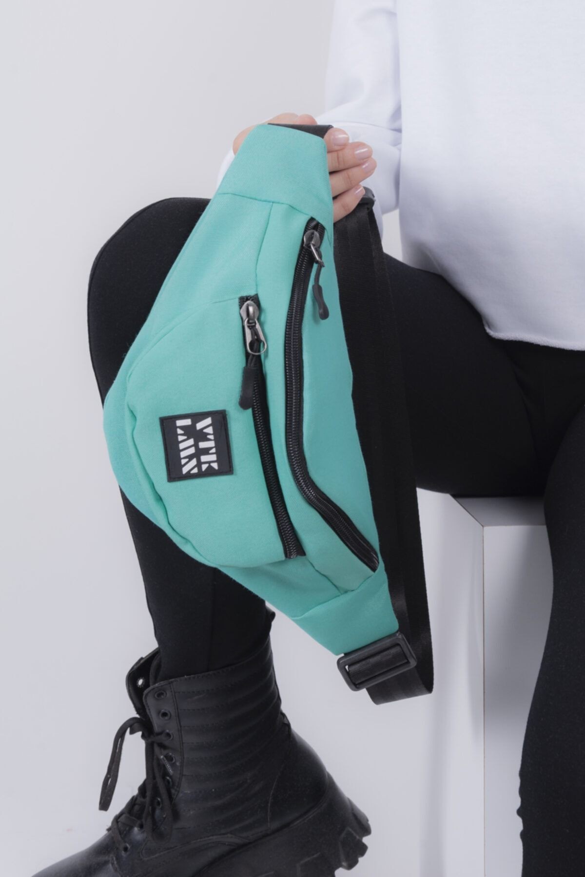 Unisex Omuz ve Bel Çantası - Mint