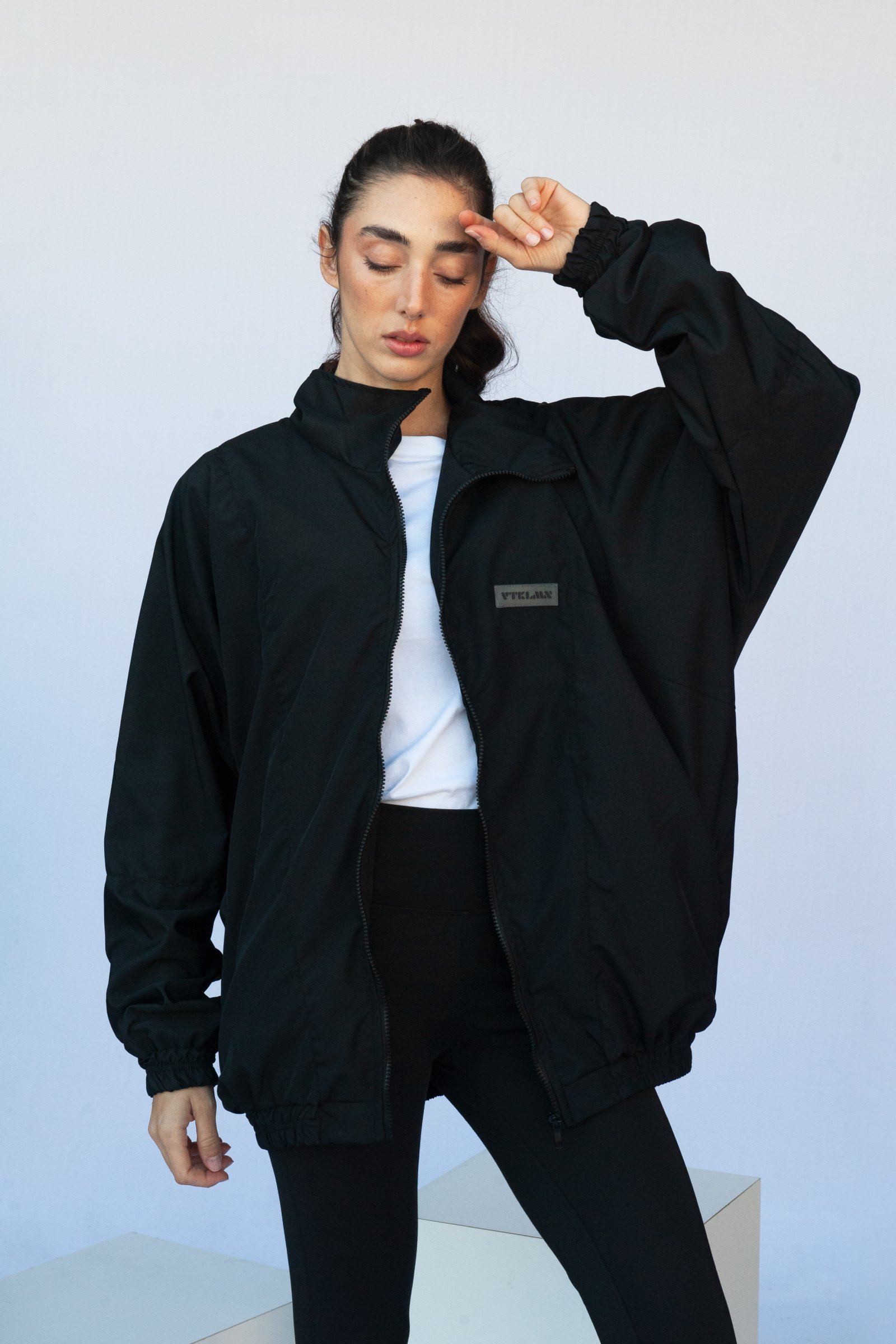 Unisex Bomber Ceket - Siyah