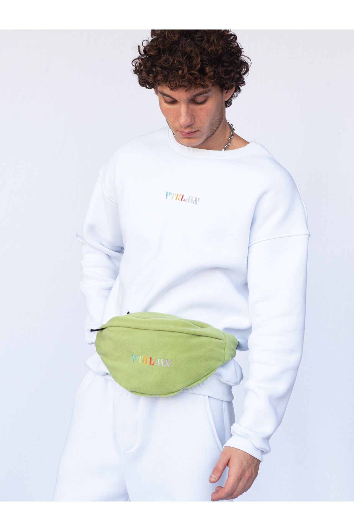 Unisex Polar Omuz Ve Bel Çantası - Açık Yeşil