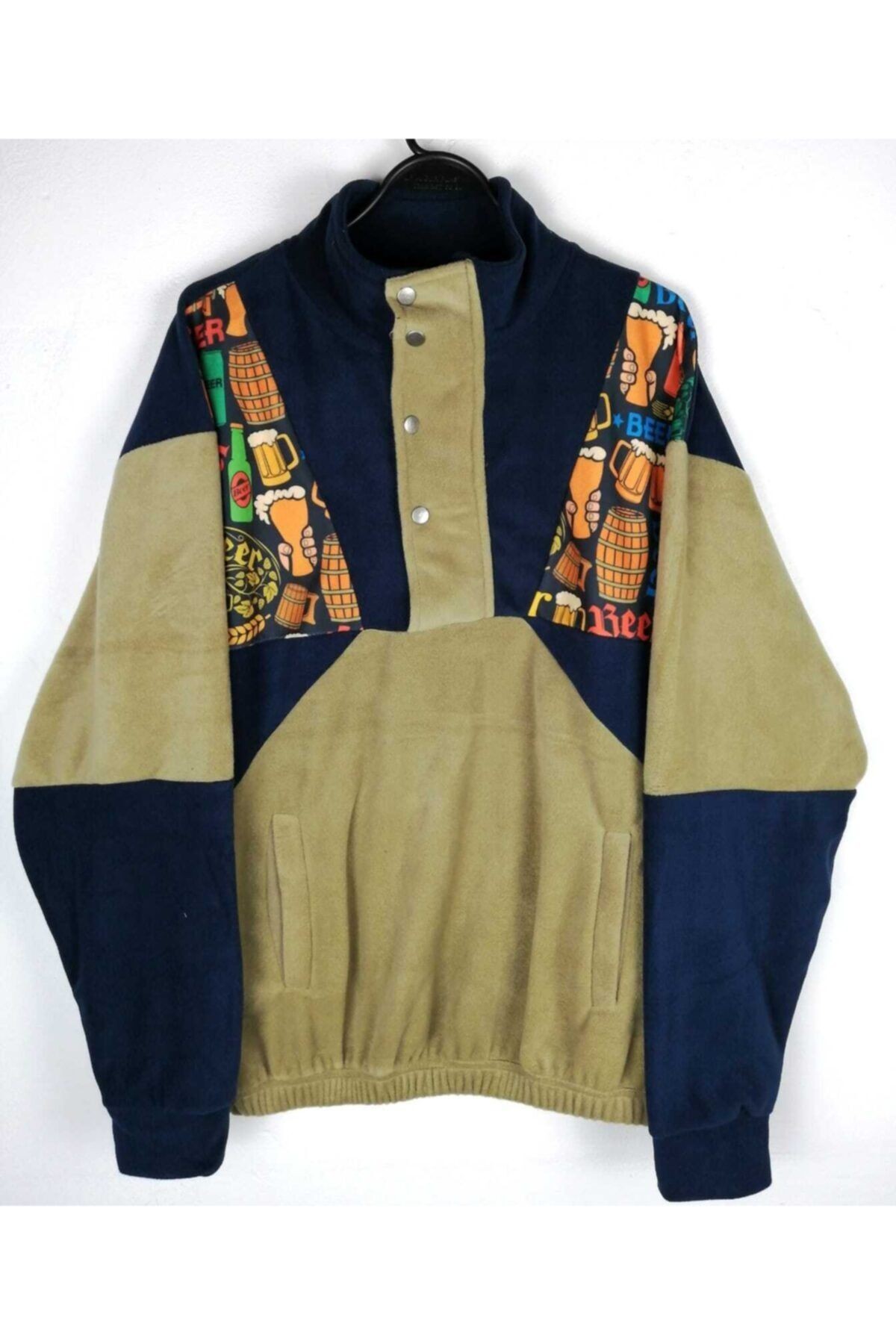 Kadın Erkek Yarım Fermuarlı Polar Sweatshirt