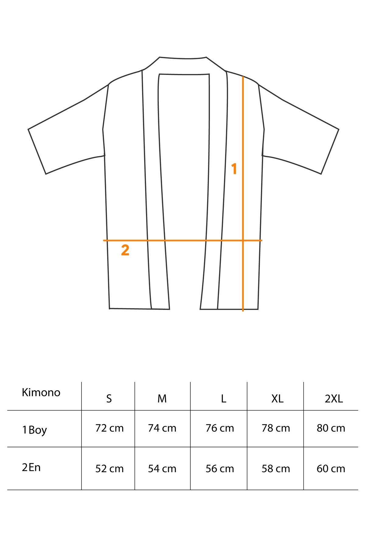 Kadın Erkek Desenli %100 Pamuk Viskon Kimono