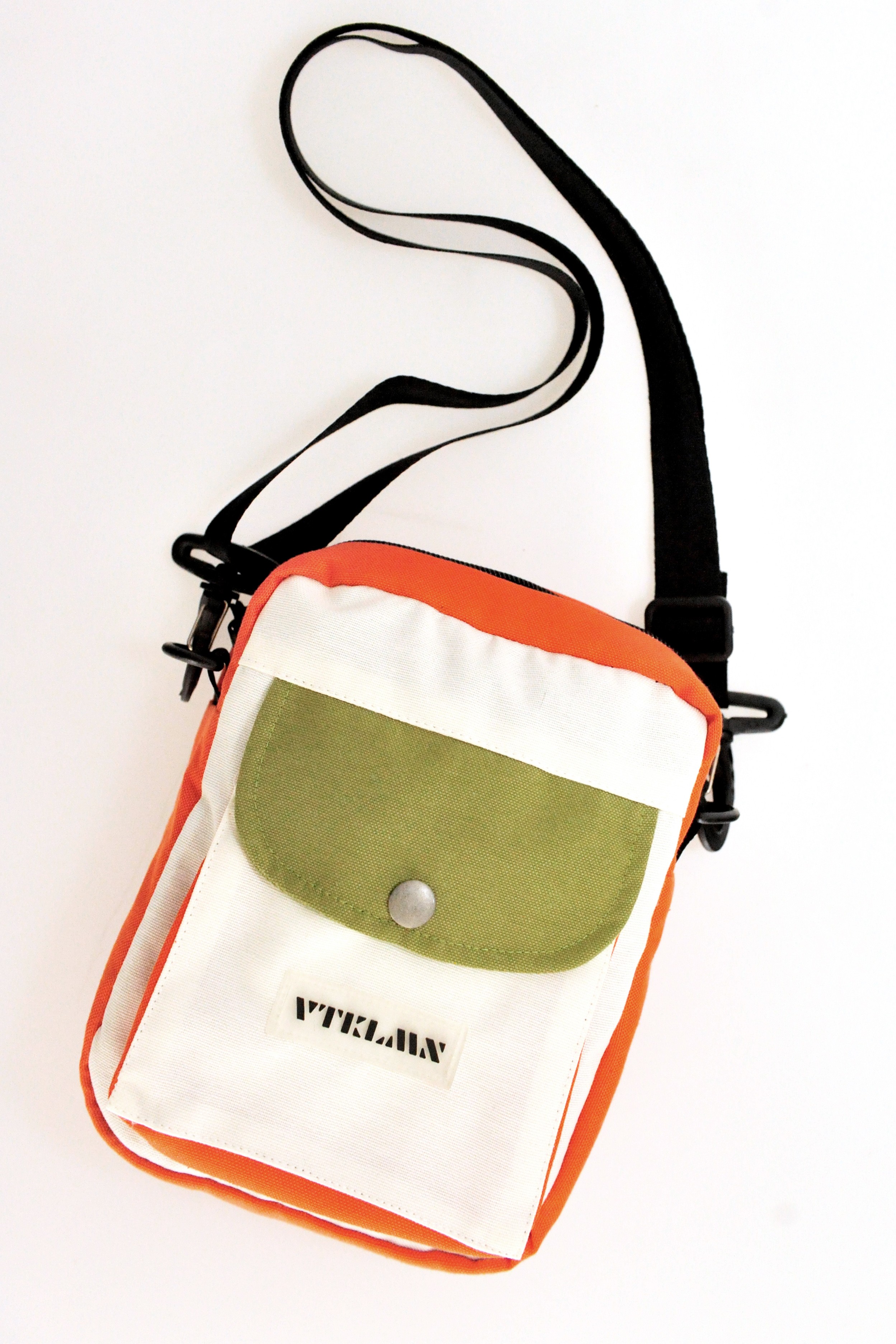 Shoulder bag - White Green Orange
