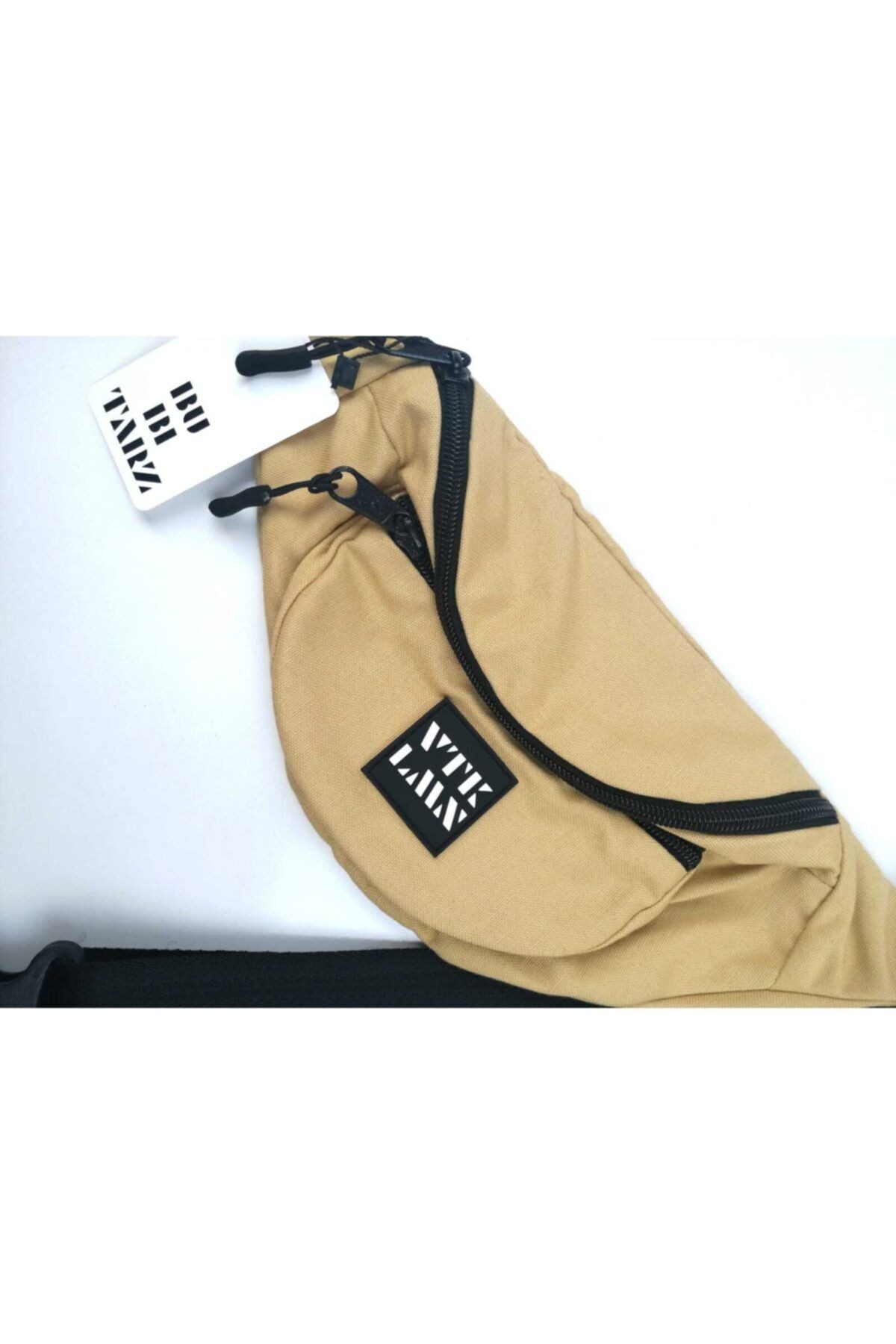 Unisex Omuz ve Bel Çantası - Krem