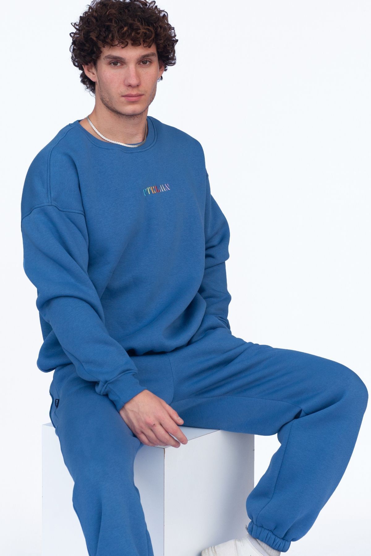 Unisex Oversize Sweatshirt - Lacivert