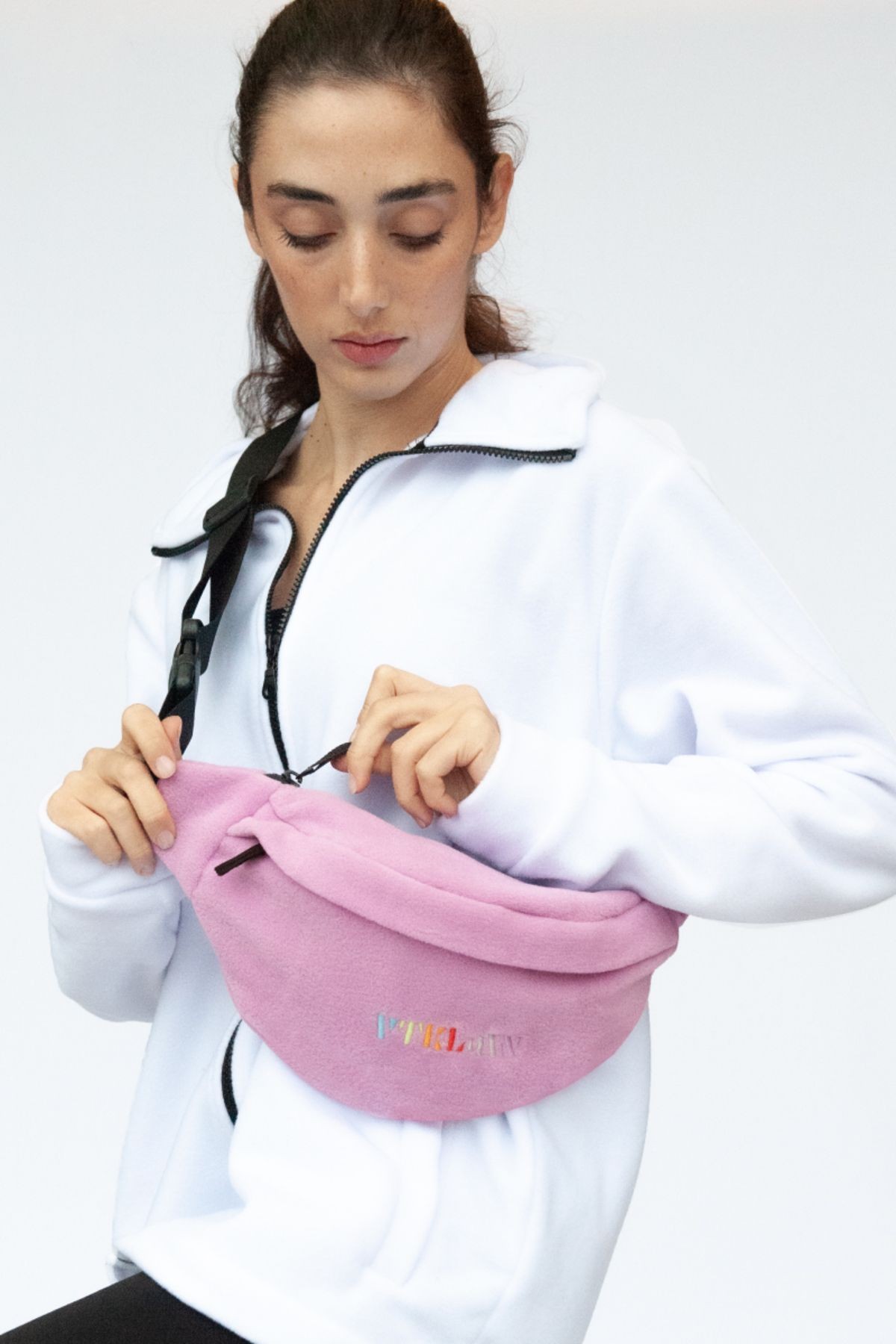 Unisex Polar Omuz Ve Bel Çantası - Lilac