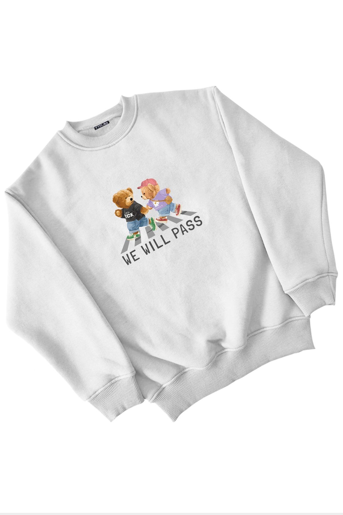 We Will Pass Baskılı Kız Erkek Çocuk Sweatshirt