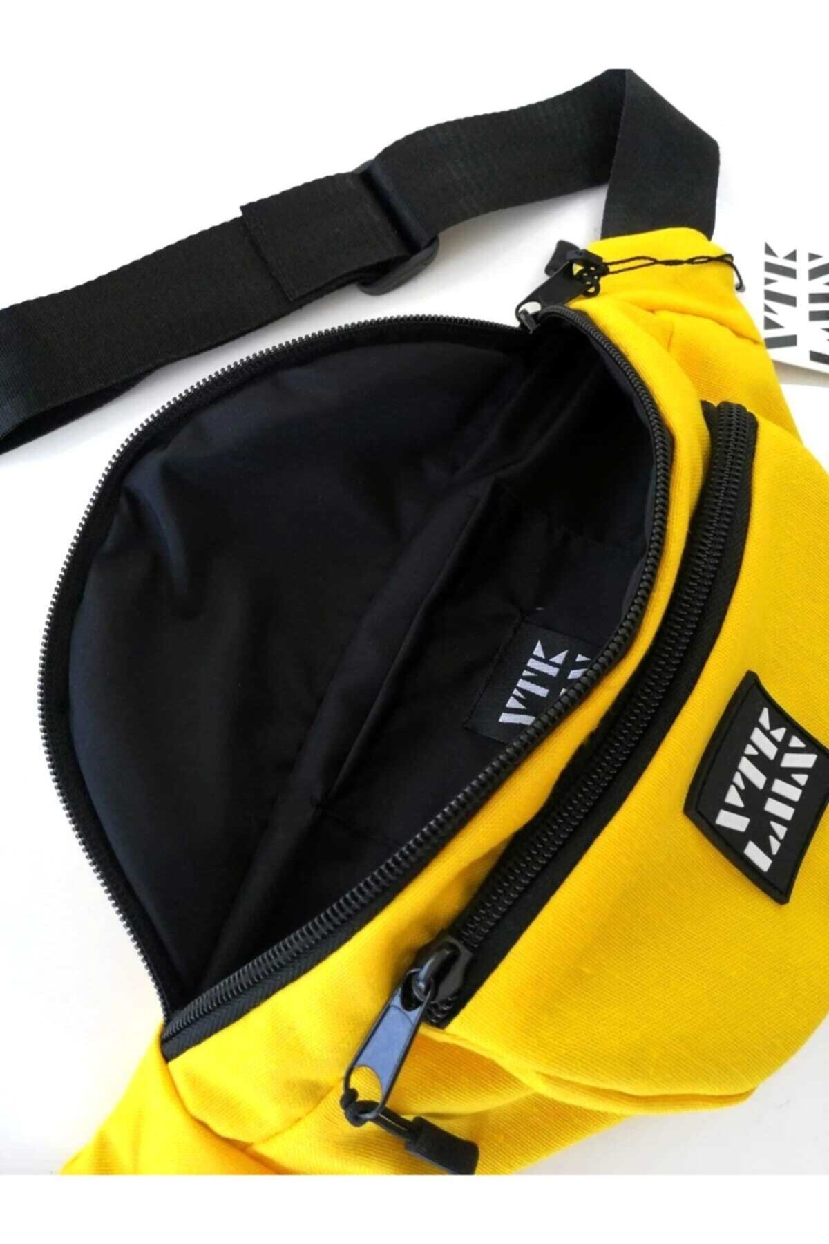 Unisex Omuz ve Bel Çantası - Sarı