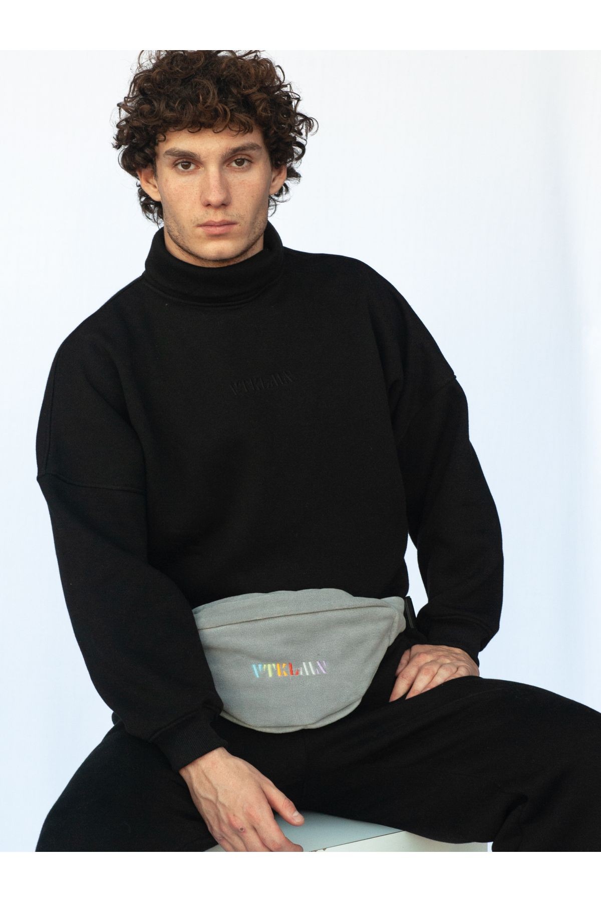 Unisex Polar Omuz Ve Bel Çantası - Gray