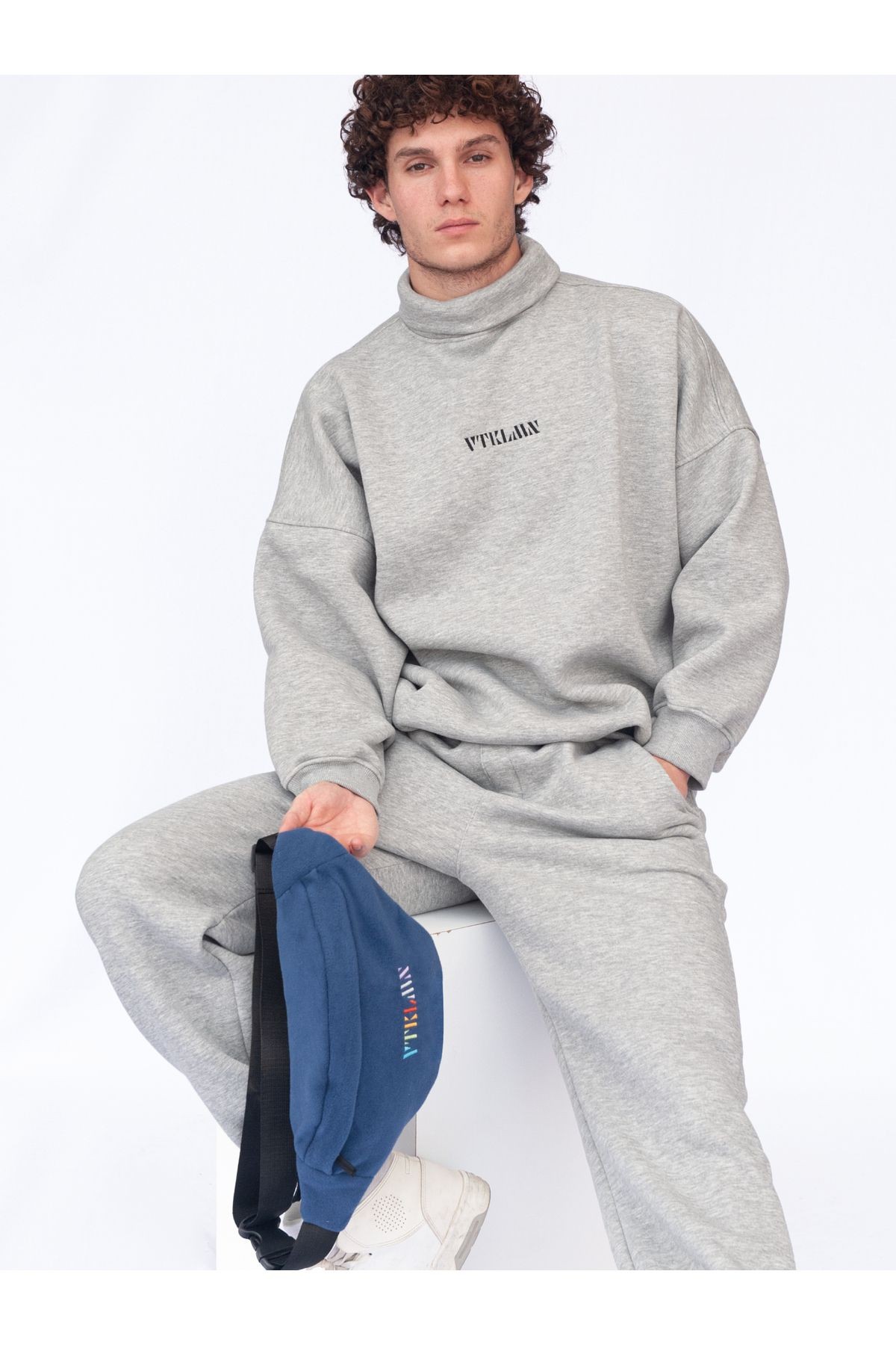 Unisex Polar Omuz Ve Bel Çantası - Navy Blue