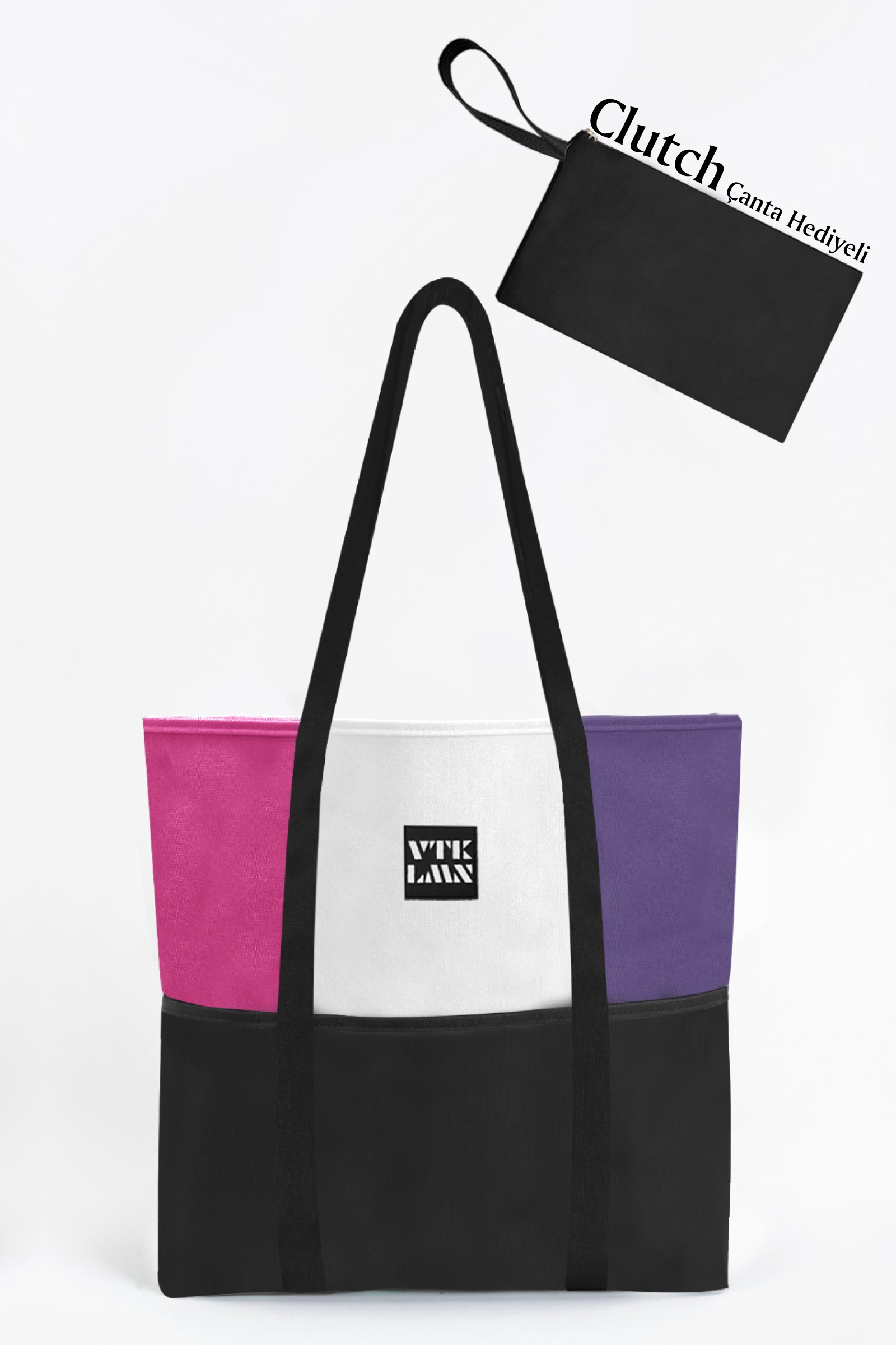 Renkli Tote Bag Omuz Çantası