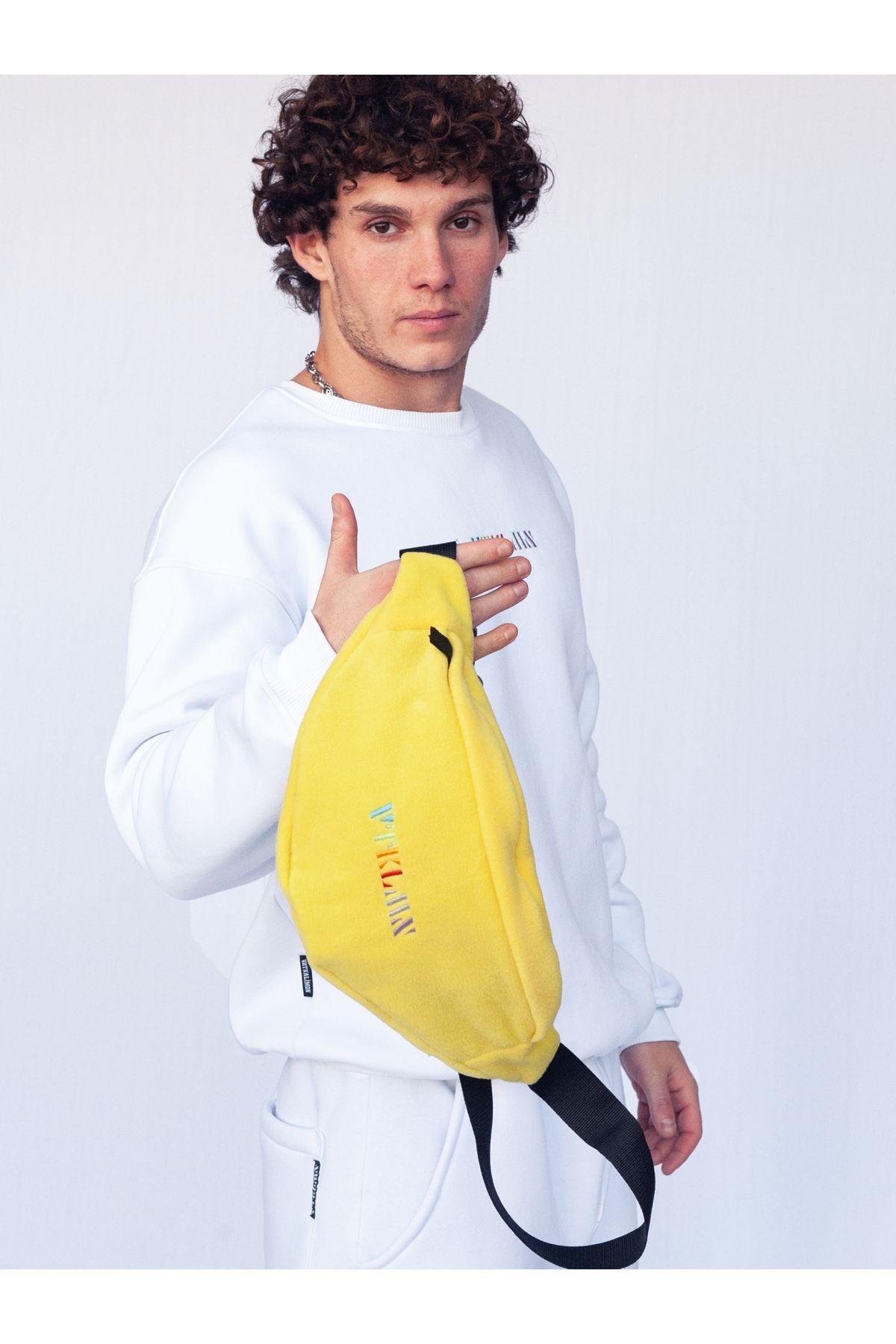 Unisex Polar Omuz Ve Bel Çantası - Yellow