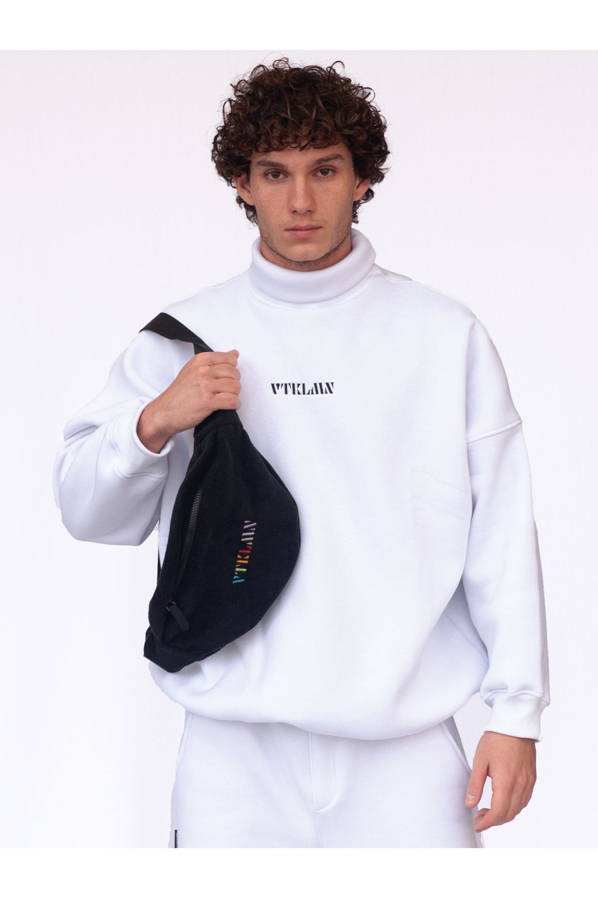 Unisex Polar Omuz Ve Bel Çantası - Black
