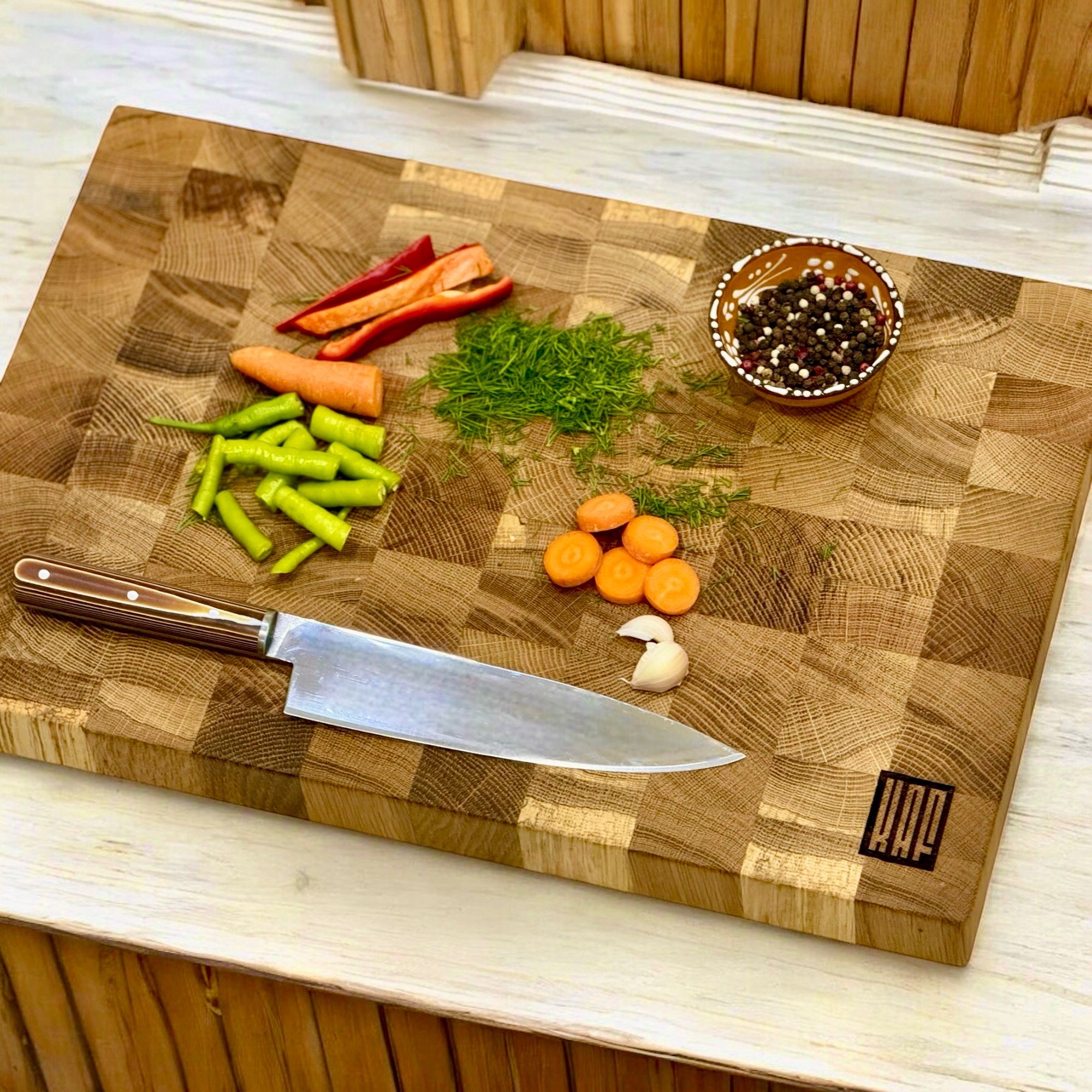 Meşe Kesme Tahtası (End Grain) 