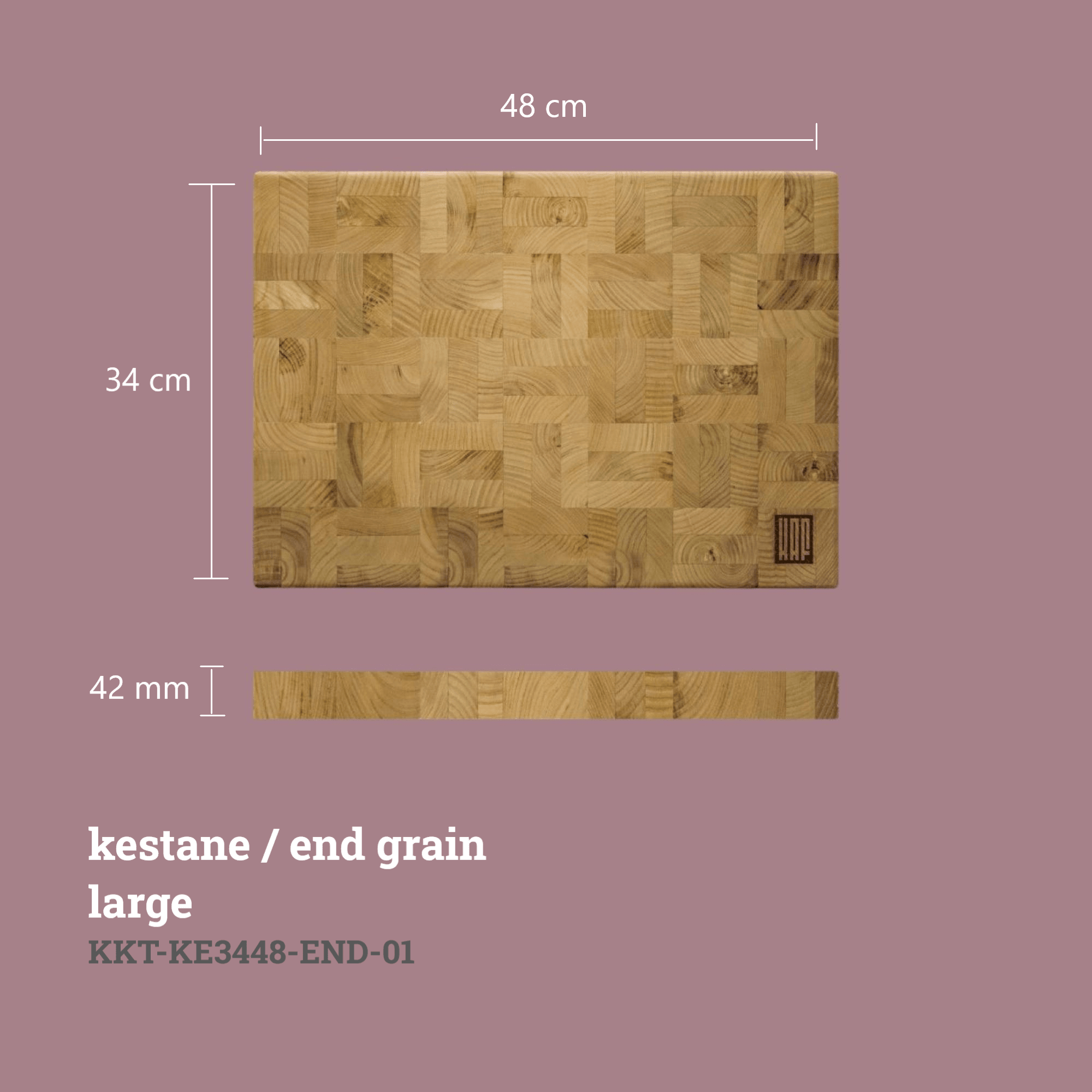Kestane Kesme Tahtası (End Grain)