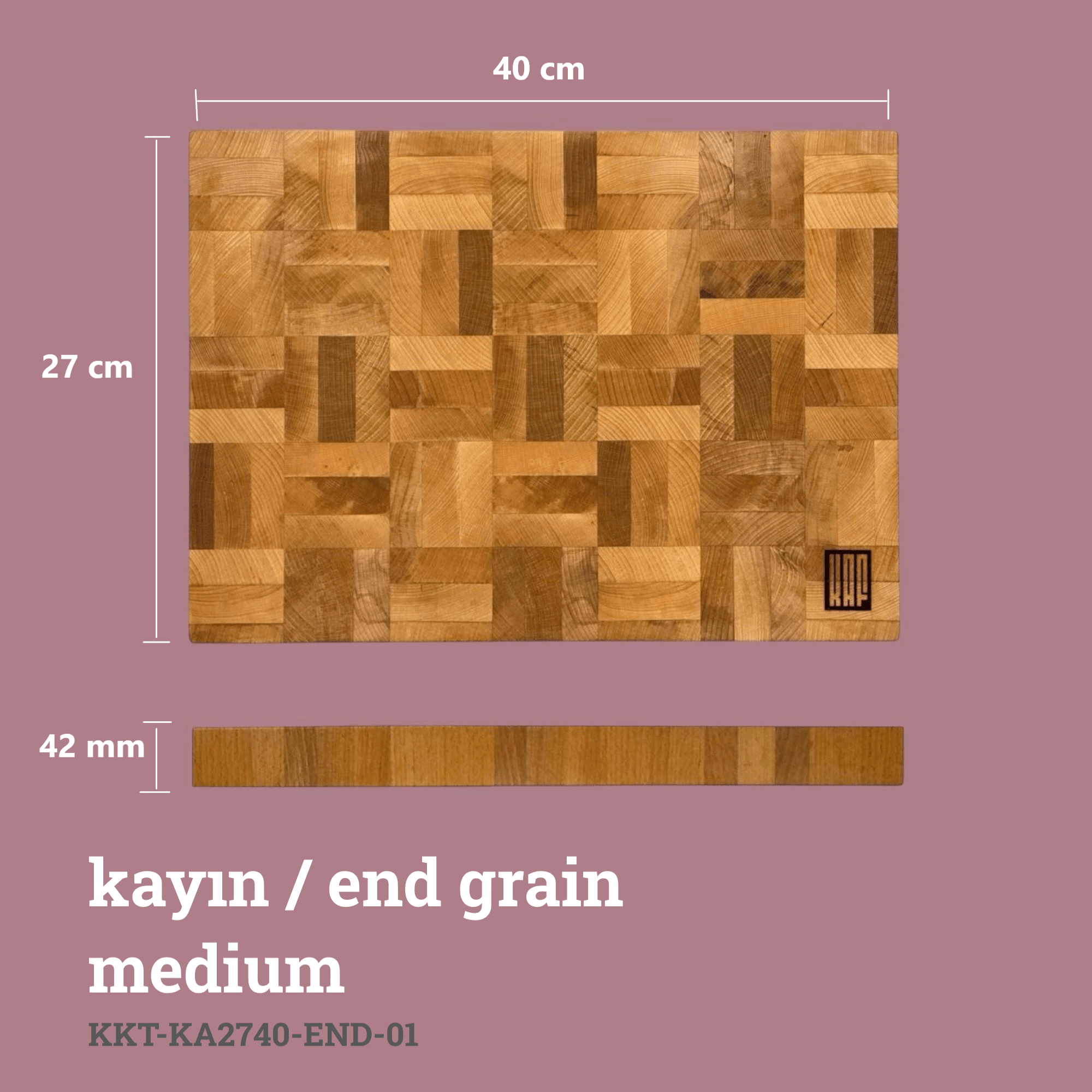 Kayın Kesme Tahtası (End Grain)