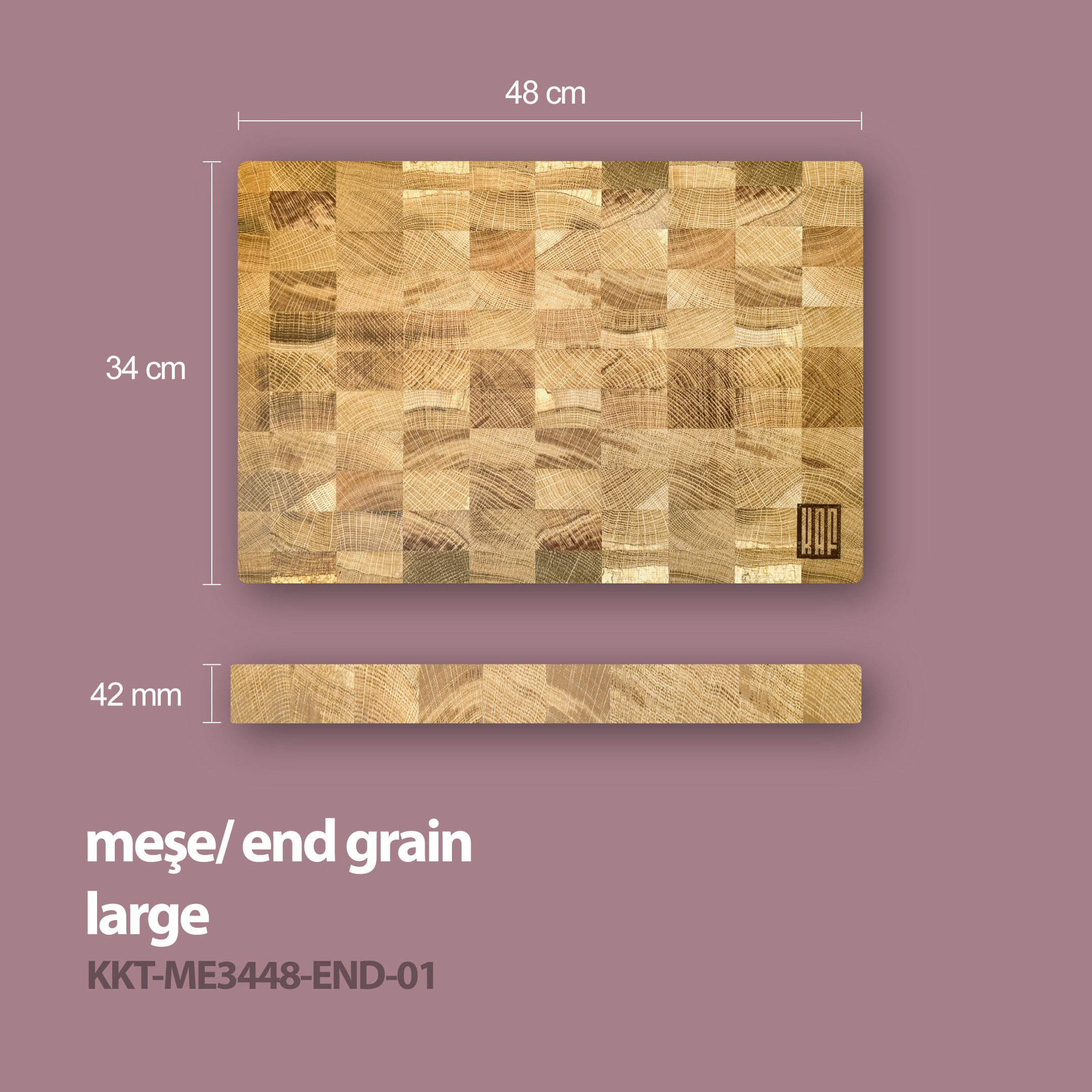 Meşe Kesme Tahtası (End Grain) 