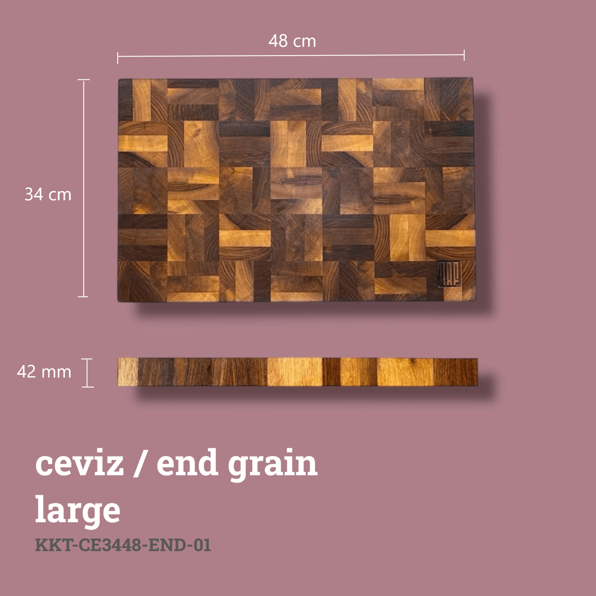  Ceviz Kesme Tahtası (End Grain)