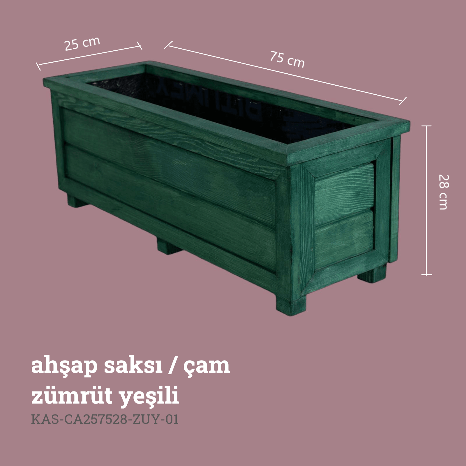 Dekoratif Ahşap Saksı