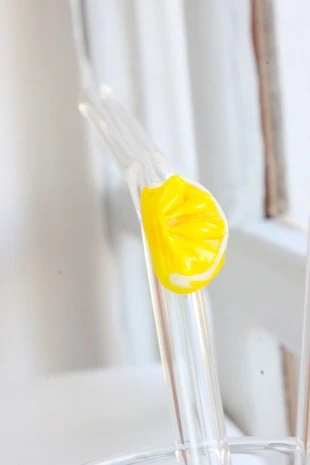 Limon Figürlü Tekli Cam Pipet