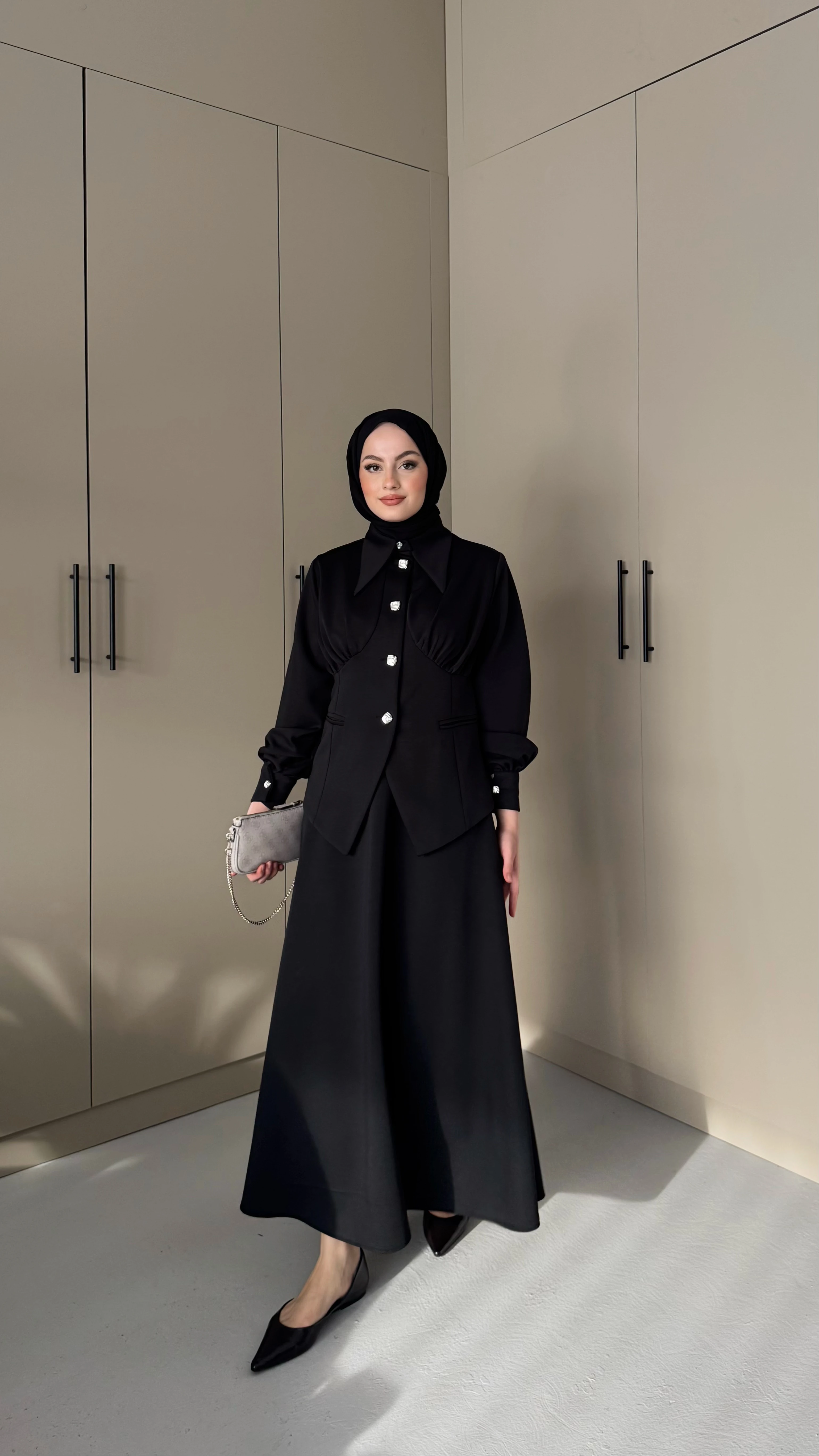 Mai Etekli Takım - Siyah