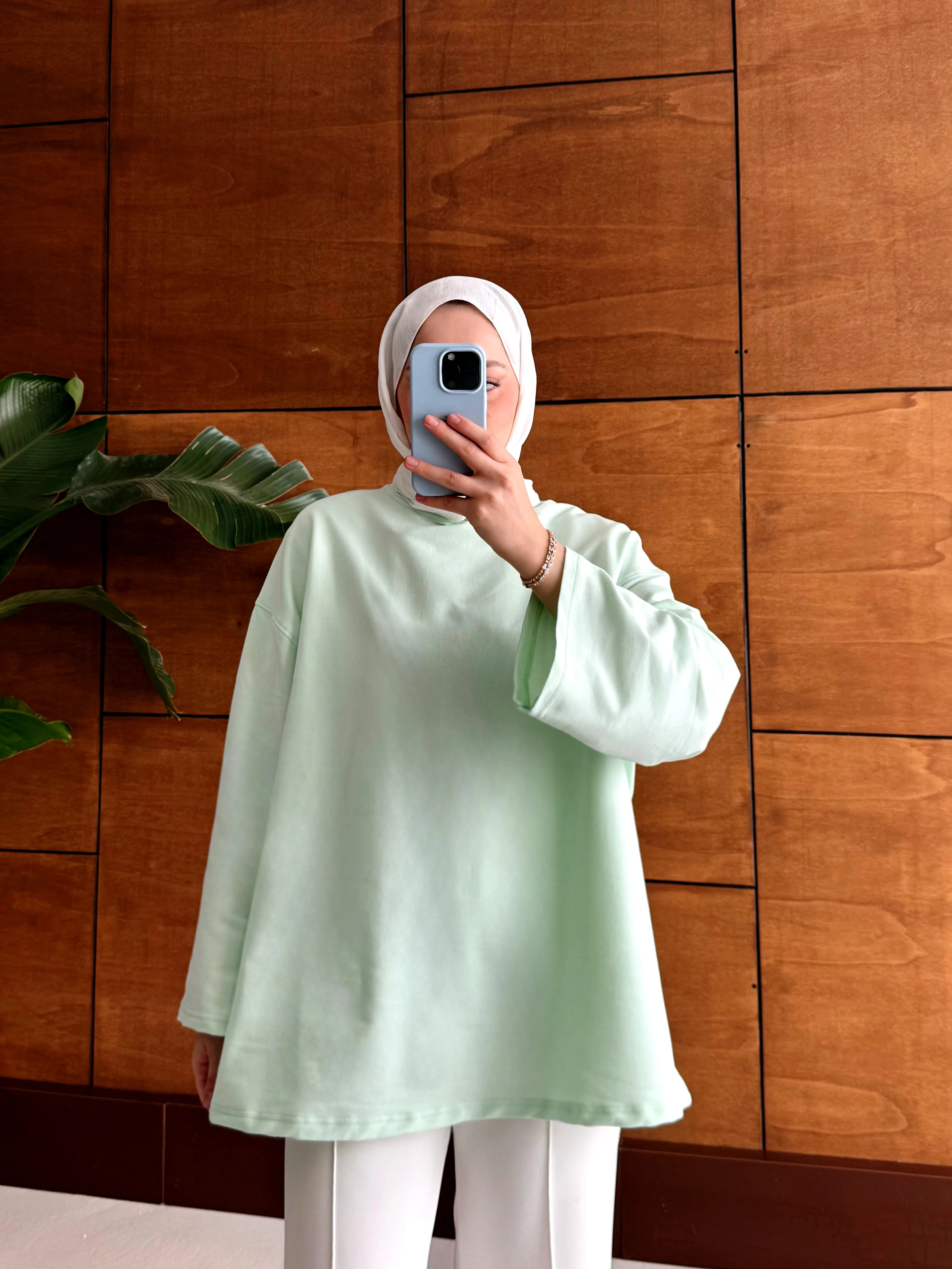 2 İplik Sweat - Mint