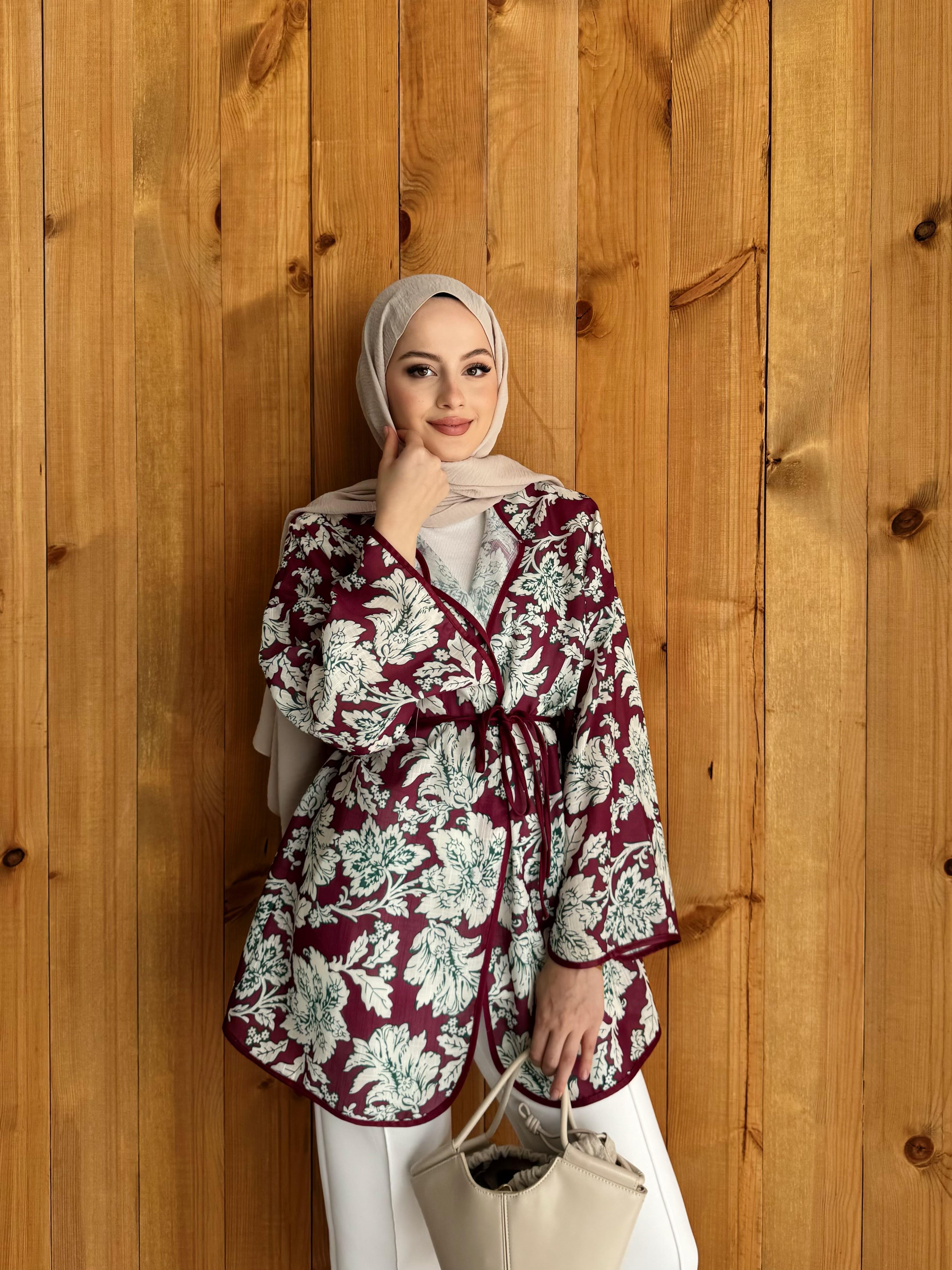 BERRY KETEN KİMONO