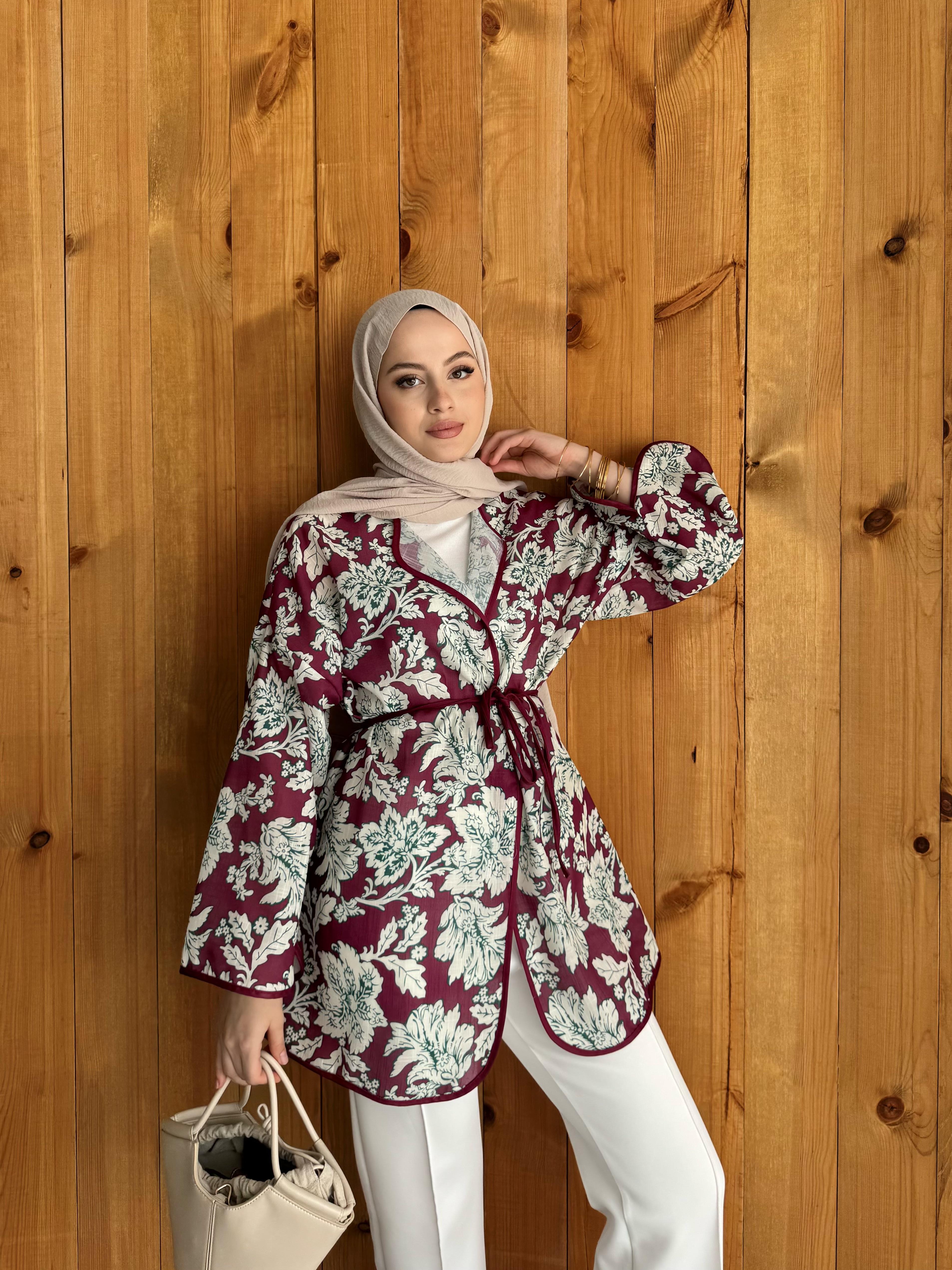 BERRY KETEN KİMONO