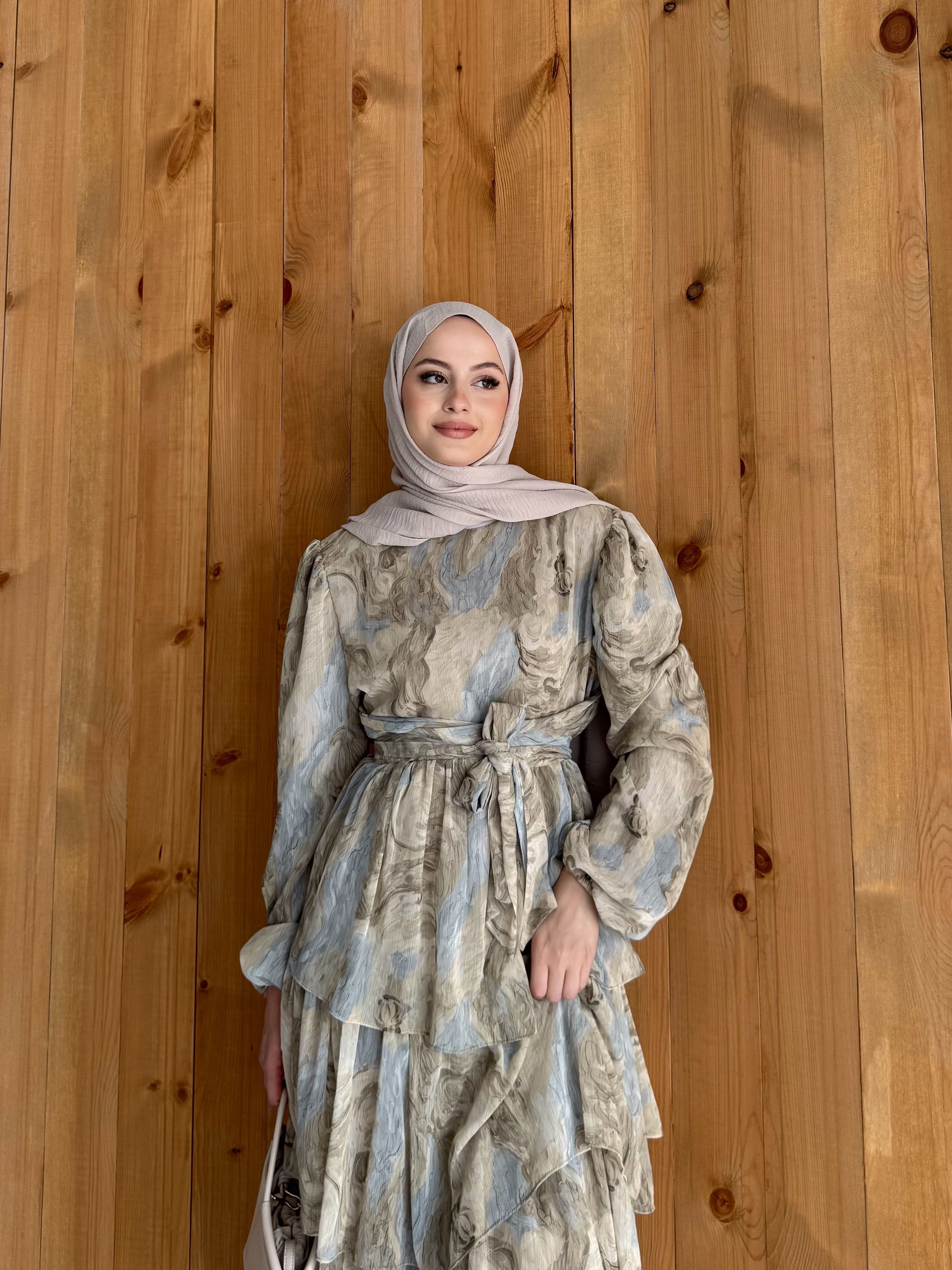 LORA ŞİFON ELBİSE