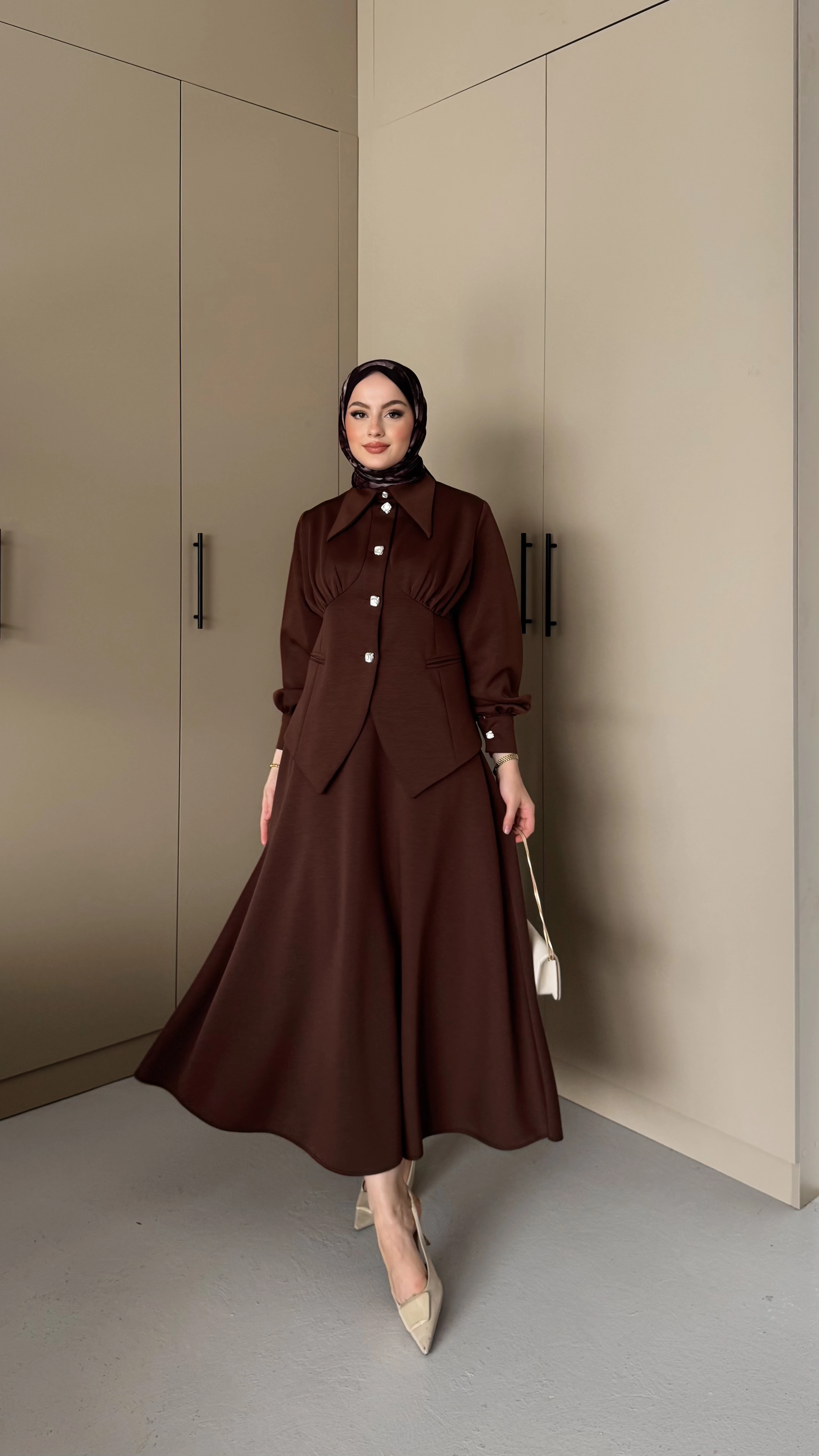 Mai Etekli Takım - Kahve