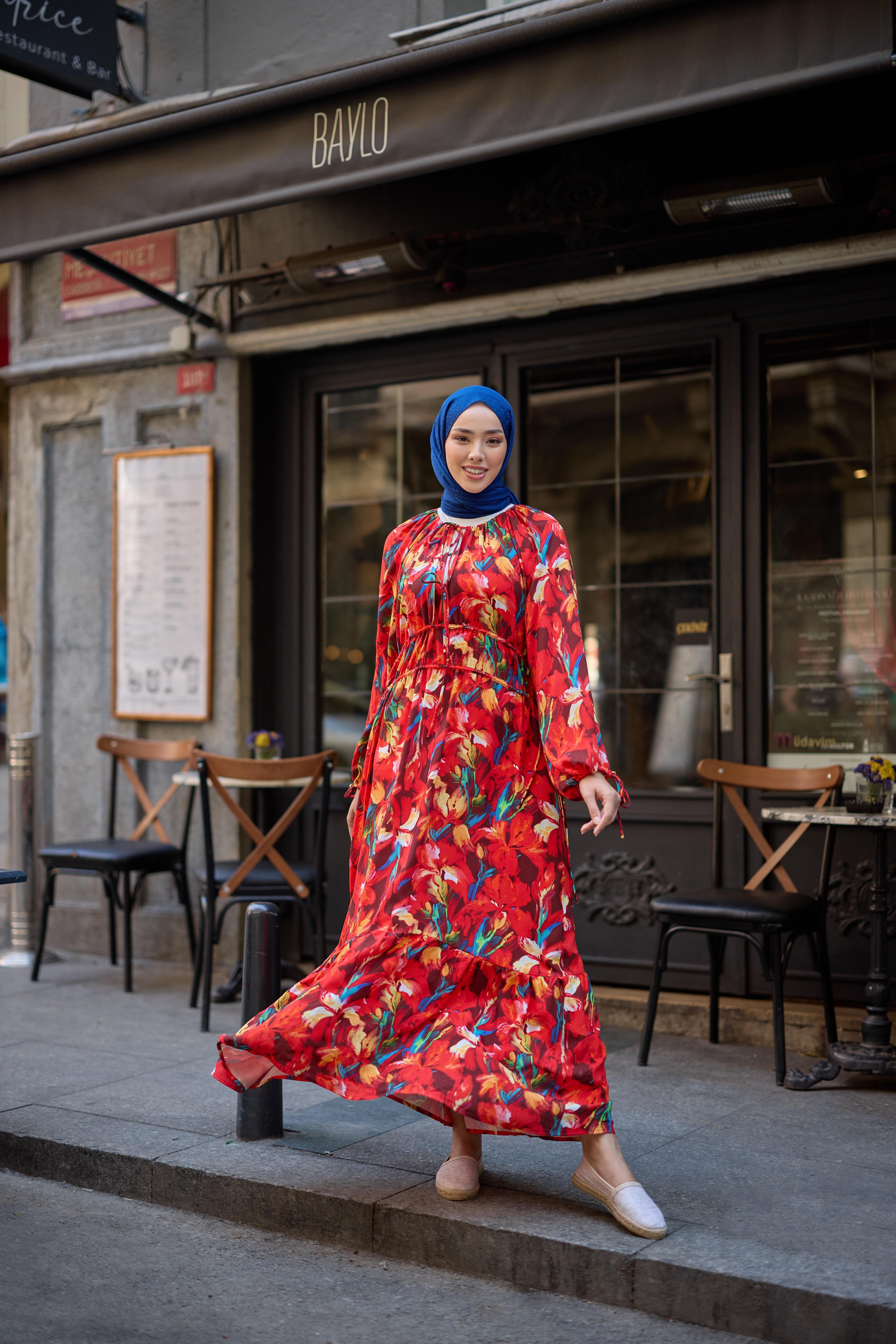 LEYLA VİSCON ELBİSE