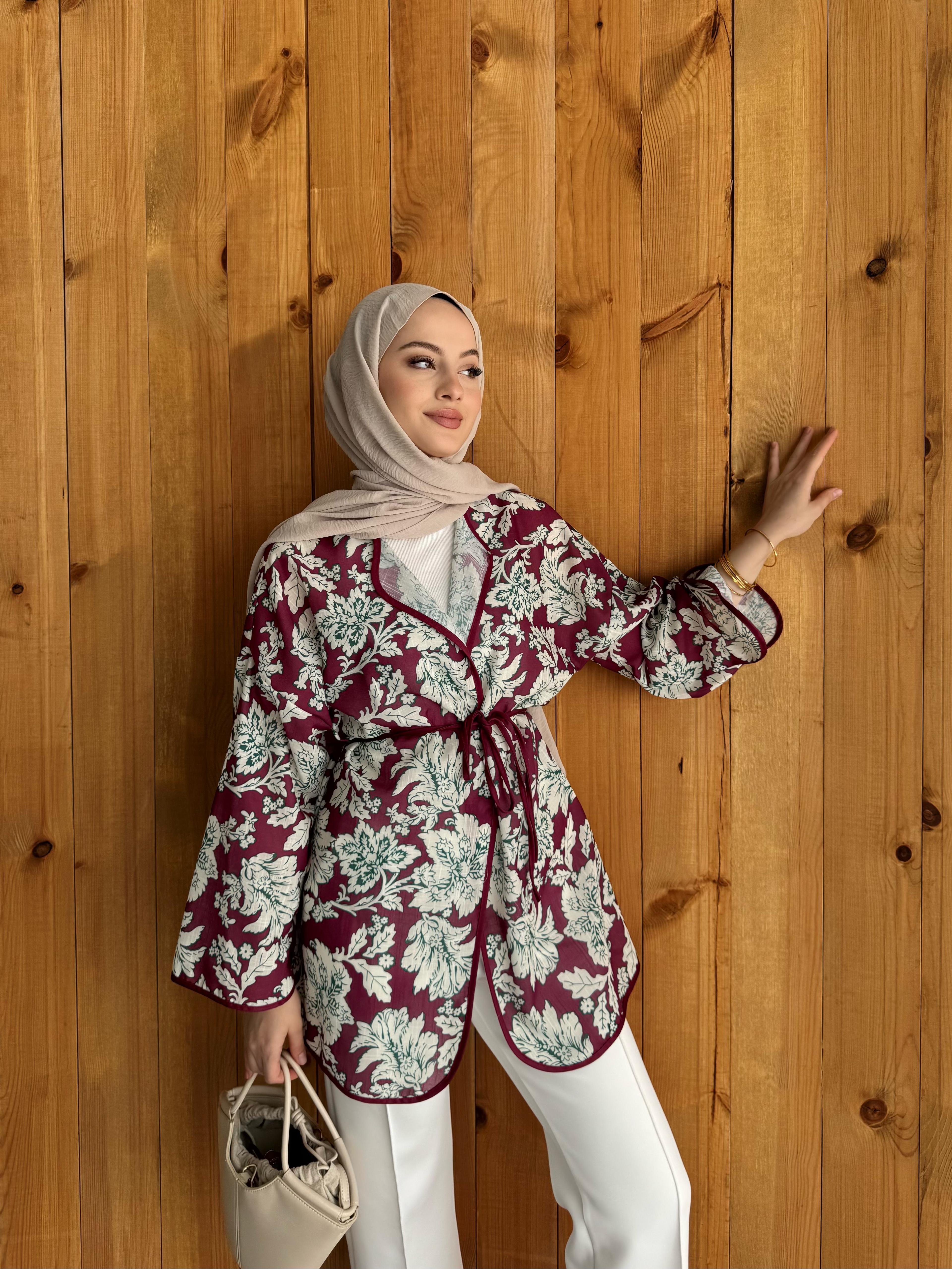 BERRY KETEN KİMONO