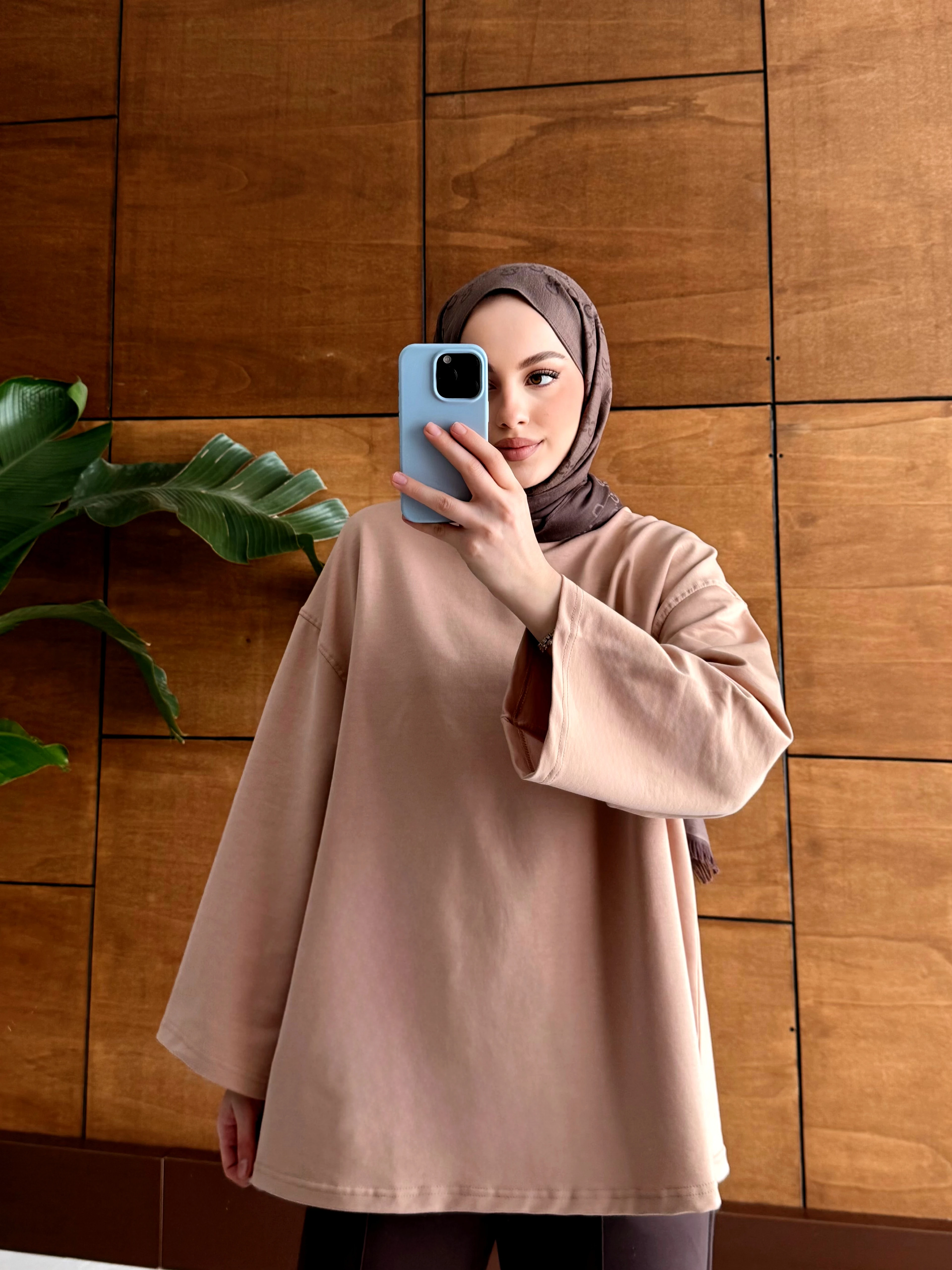 2 İplik Sweat - Kahve