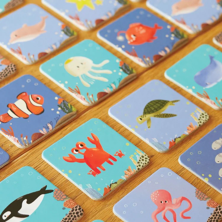 Memory Card Game 42 Kartlı Hafıza ve Eşleştirme Oyunu: Su altı