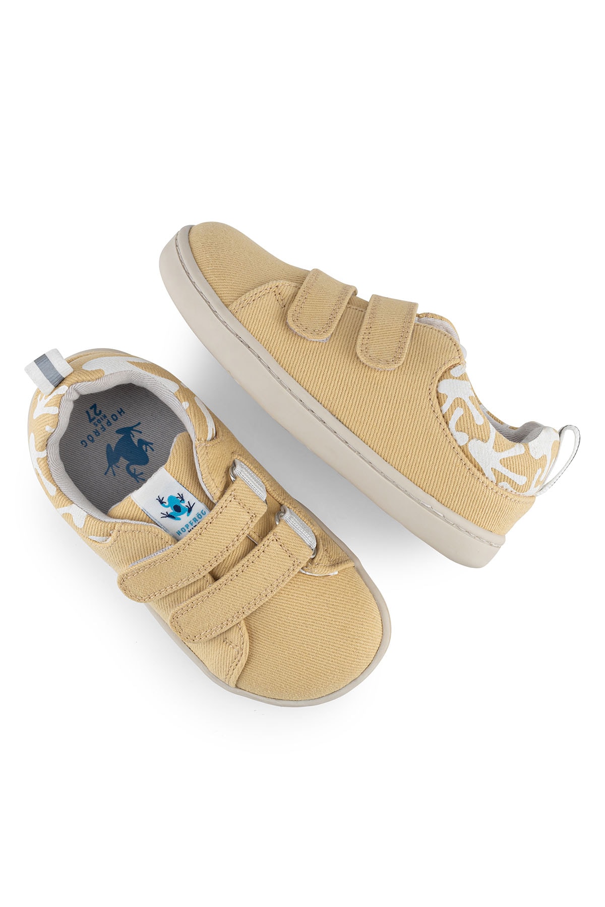 Hopfrög Smart Walker Recycled Canvas Eco Barefoot Çocuk Ayakkabı Sarı