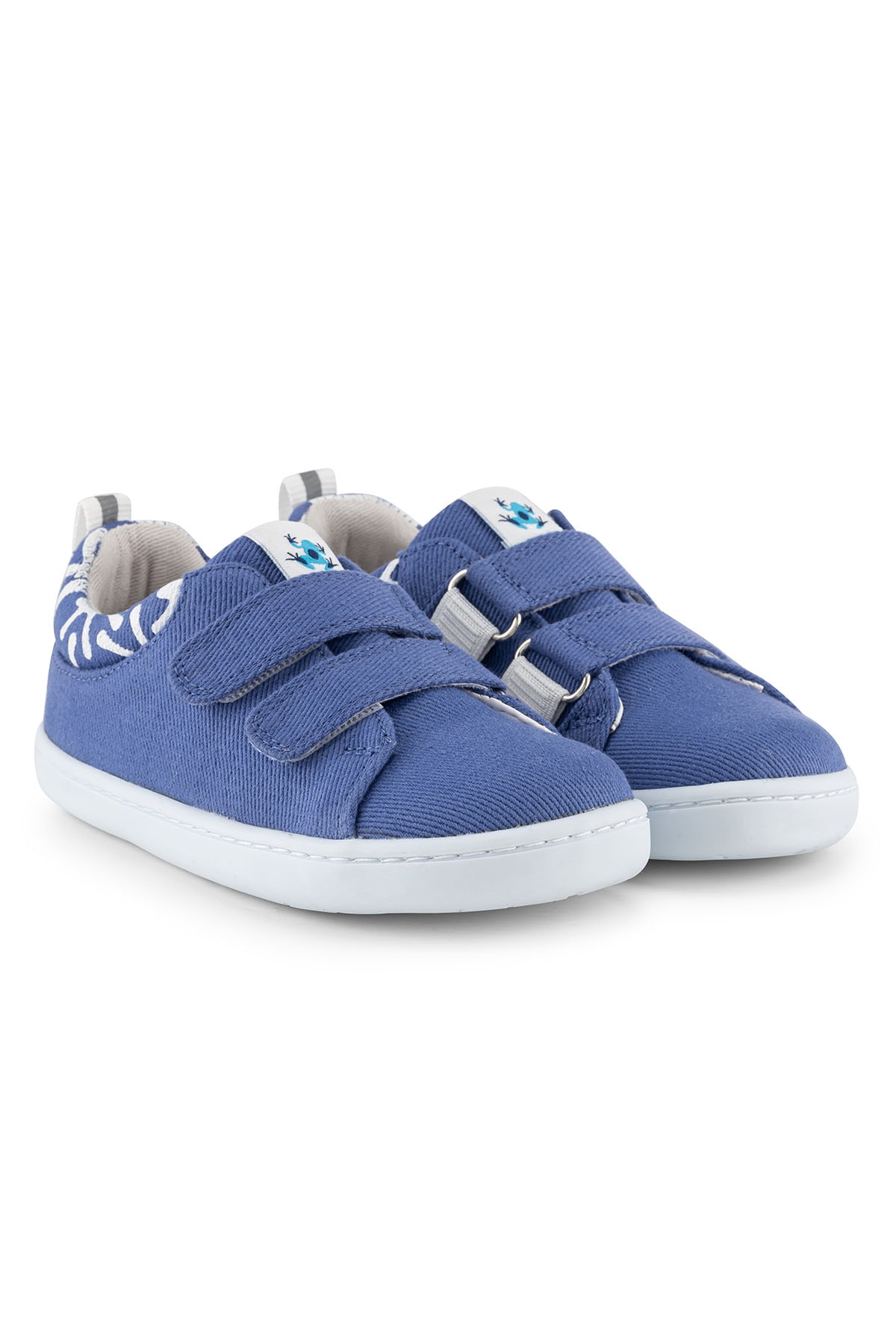 Hopfrög Smart Walker Recycled Canvas Eco Barefoot Çocuk Ayakkabı Lacivert