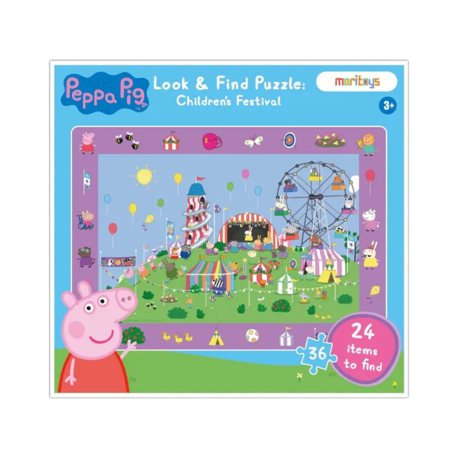 Look & Find Puzzle: Peppa Pig Children's Festival - 36 Parça Yapboz ve Gözlem Oyun