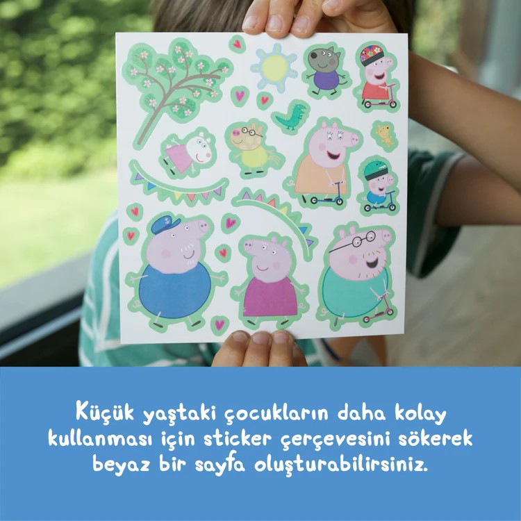 Outdoor Fun Reusable Sticker Set: Peppa Pig ile sınırsız sahne yarat