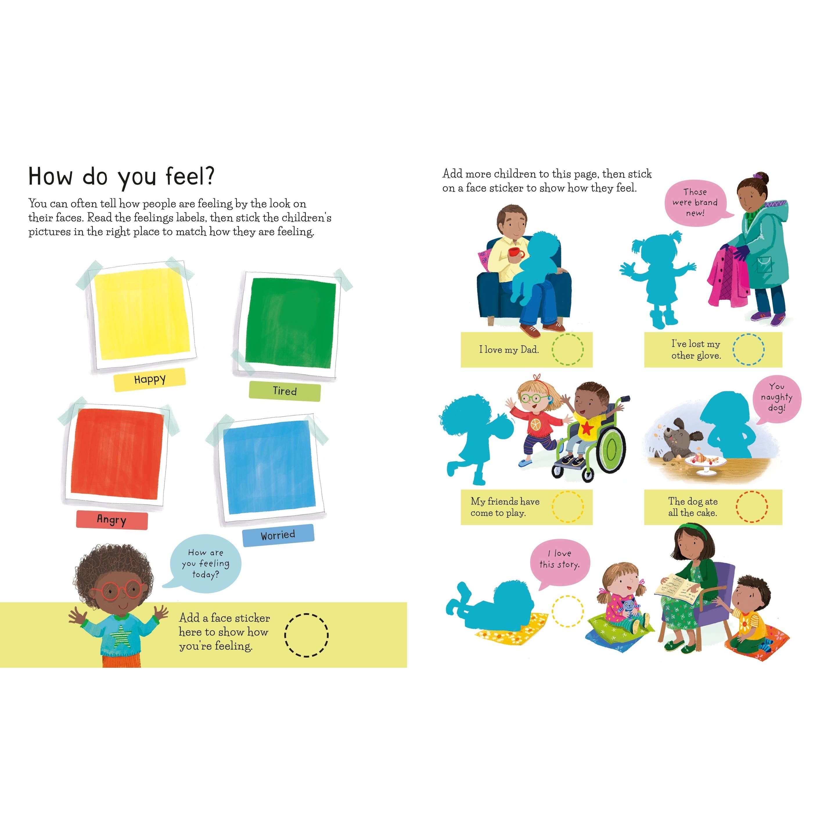 First Sticker Book - Feelings 3+