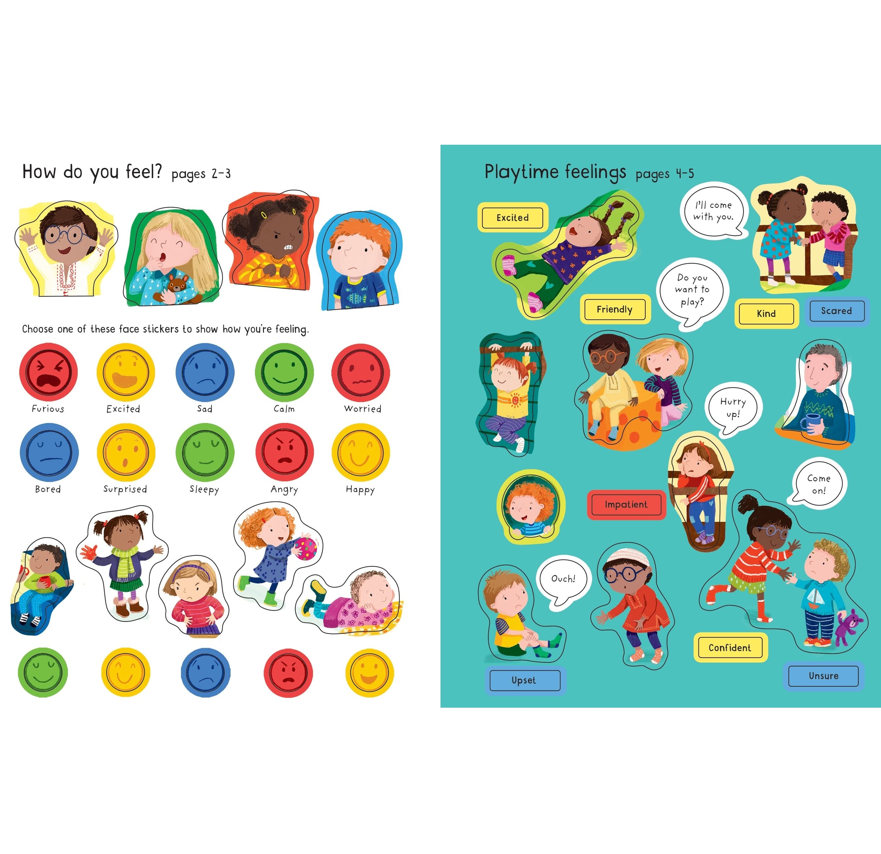 First Sticker Book - Feelings 3+