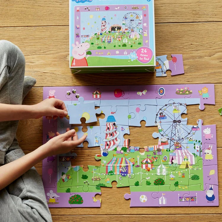 Look & Find Puzzle: Peppa Pig Children's Festival - 36 Parça Yapboz ve Gözlem Oyun
