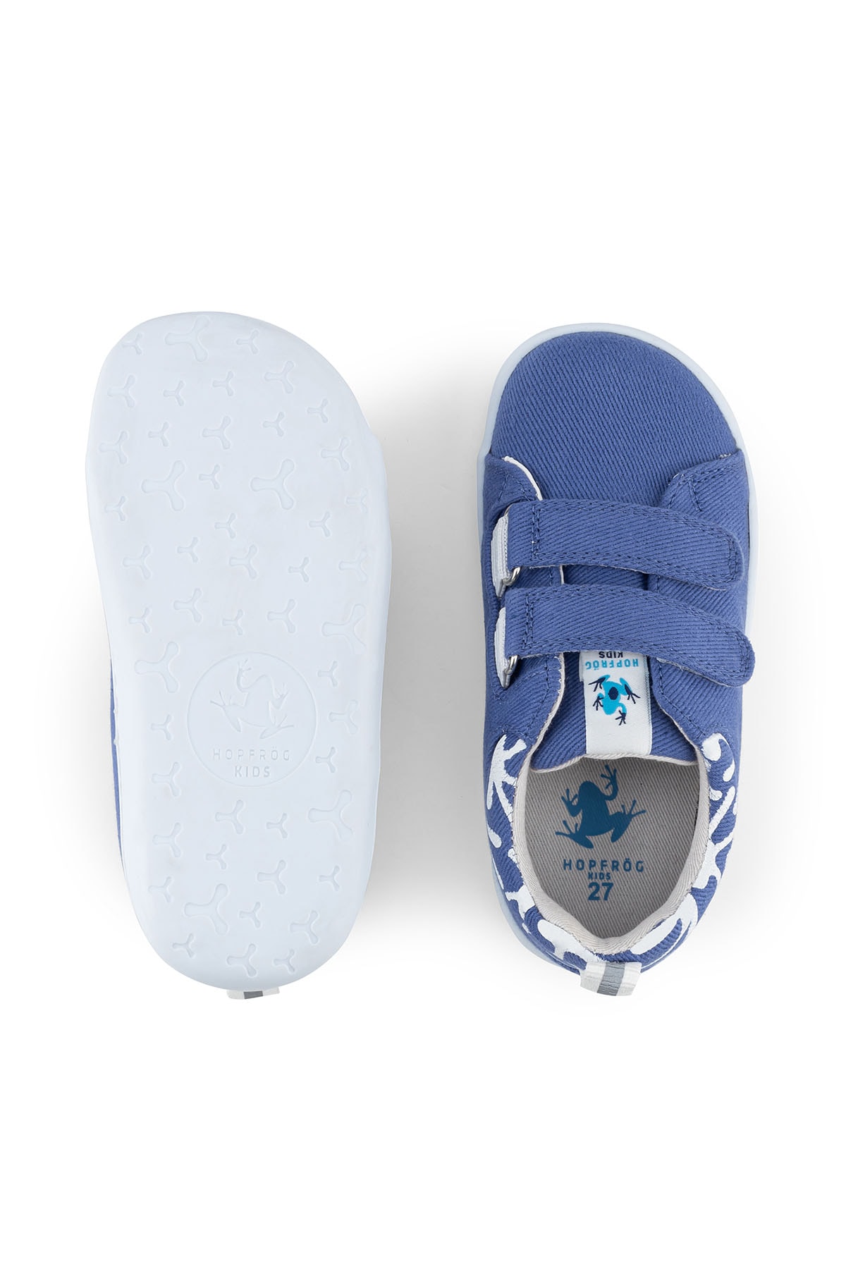 Hopfrög Smart Walker Recycled Canvas Eco Barefoot Çocuk Ayakkabı Lacivert