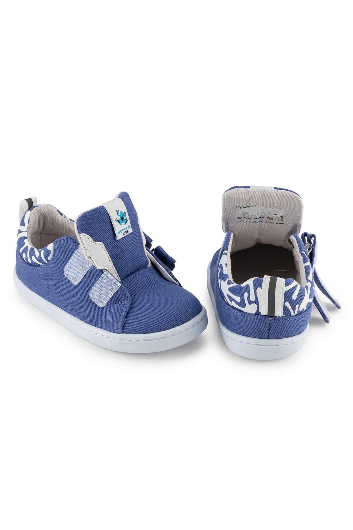 Hopfrög Smart Walker Recycled Canvas Eco Barefoot Çocuk Ayakkabı Lacivert